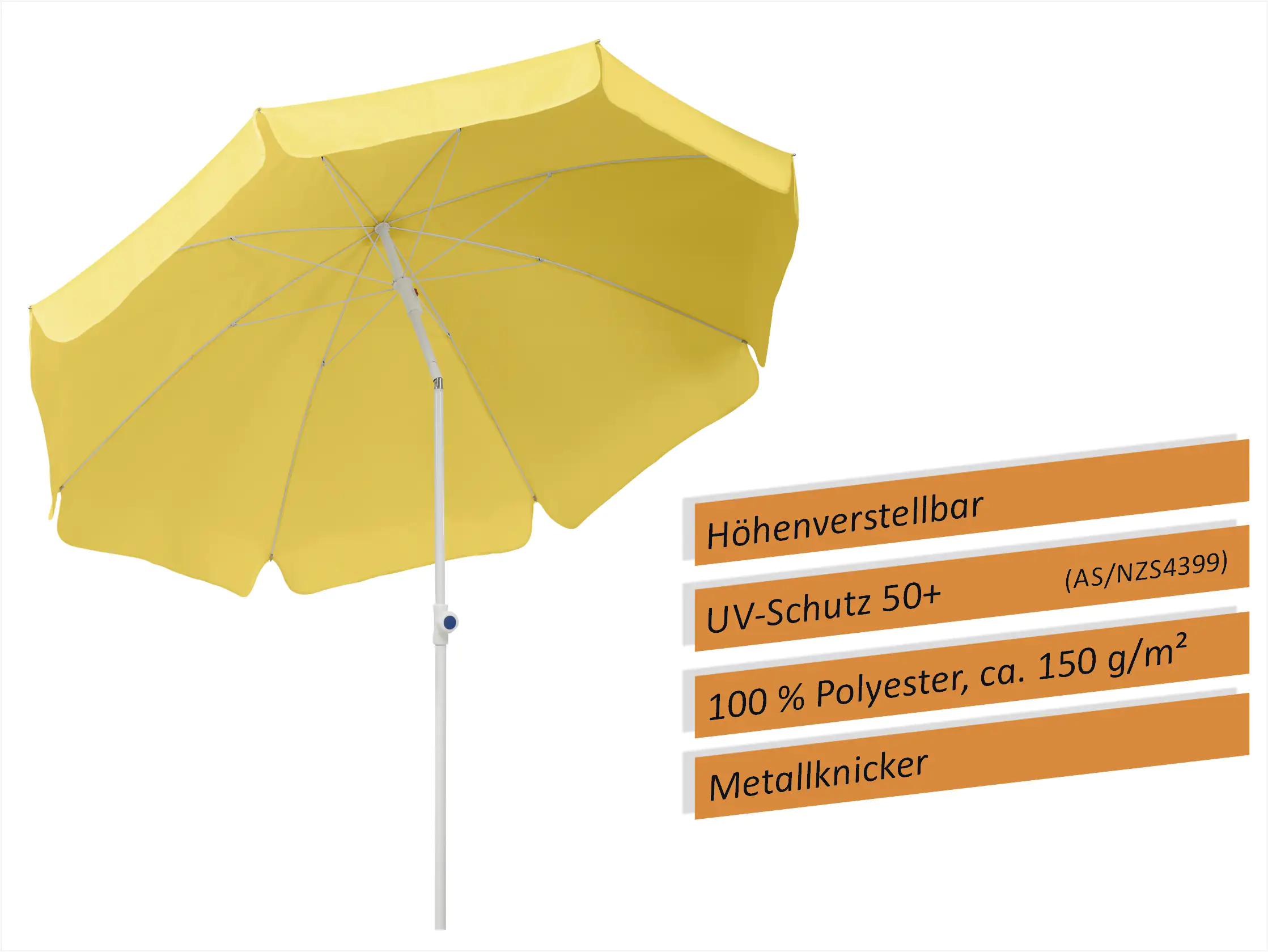 Schneider Sonnenschirm Ibiza goldgelb Ø 200 cm Schneider Sonnenschirm Ibiza goldgelb Ø 200 cm