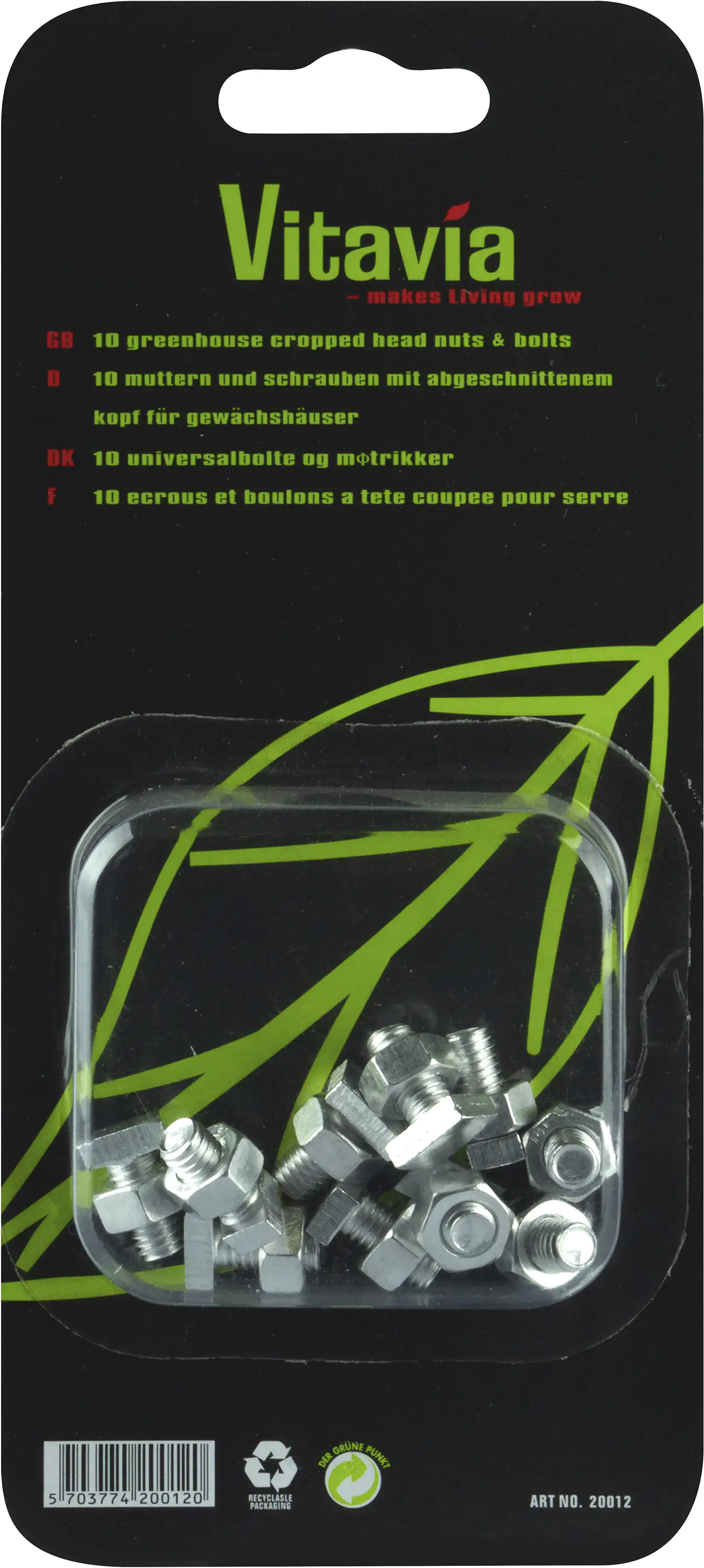 Vitavia Universalschrauben- und Mutternsatz Aluminium