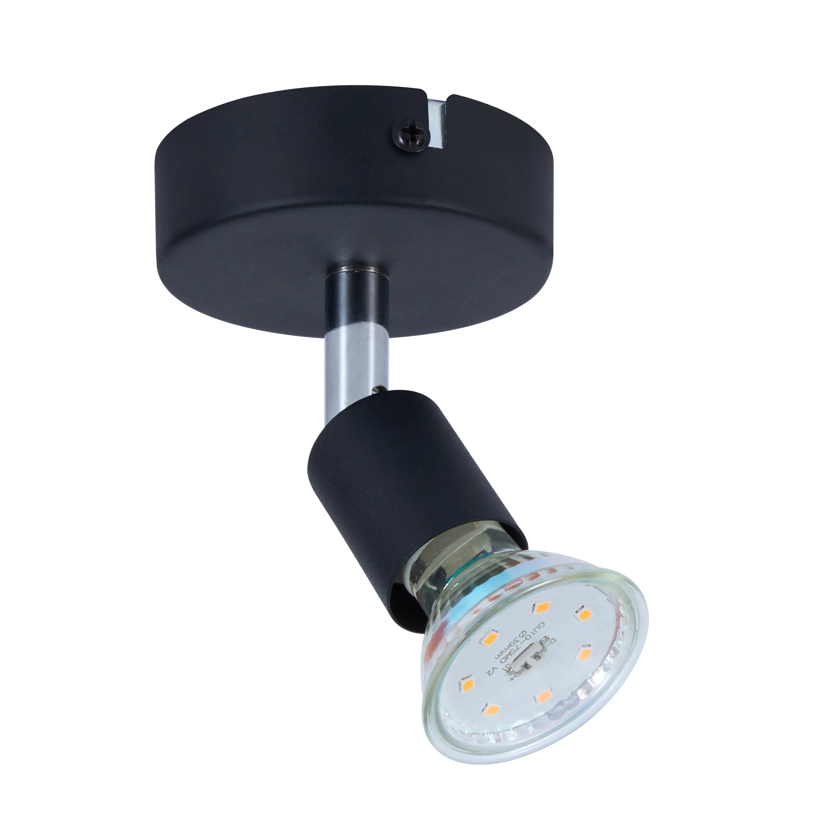 LED Leuchte 1er Spot Linos 1 schwarz Ø 8 x 11 cm warmweiß