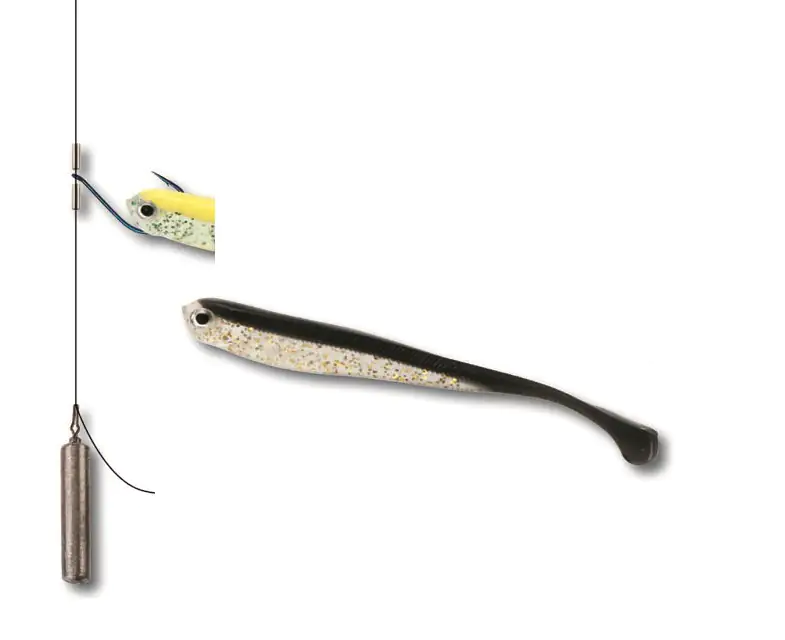 Paladin Drop Shot System Barsch Forelle schwarz 8g/4cm