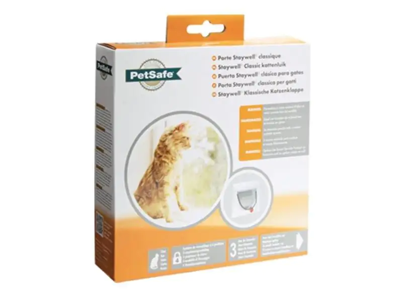 Nobby Katzentür Staywell PetSafe weiß ohne Tunnel