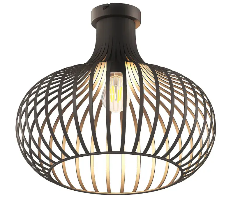 Globo Deckenleuchte Mateo Ø 40 x 35 cm Metall schwarz