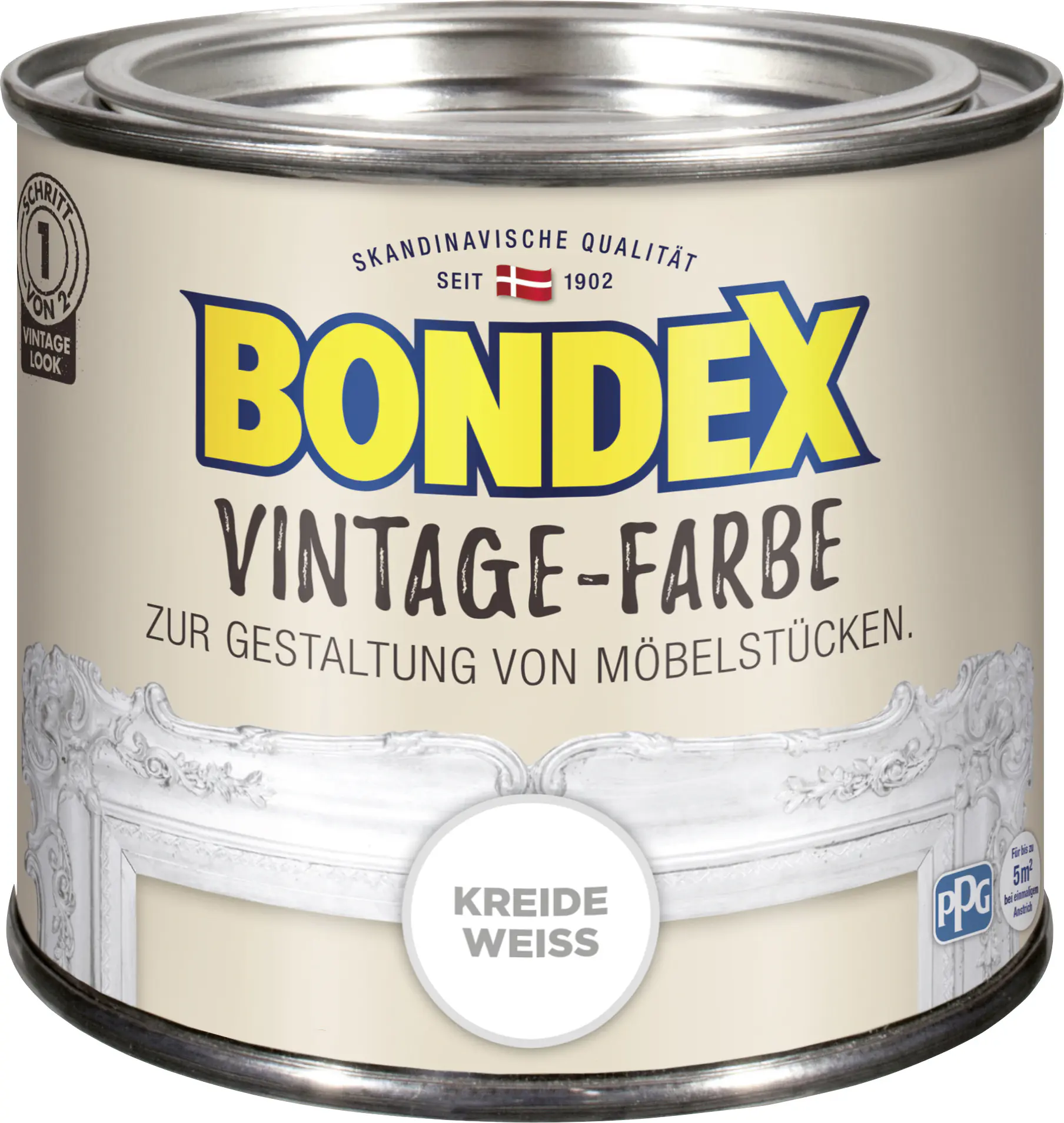 Bondex Vintage-Holzfarbe kreideweiß 375 ml