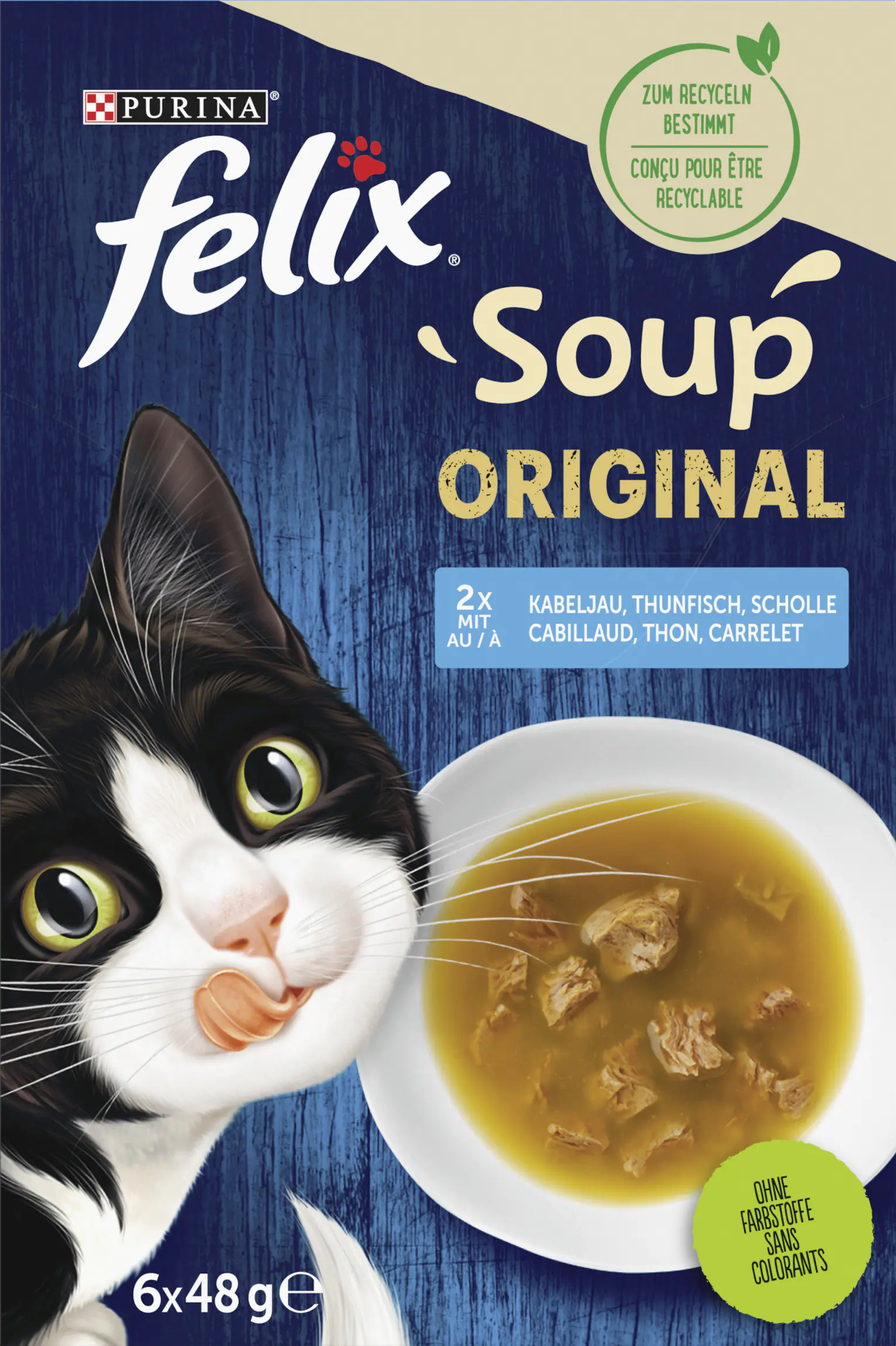 Felix Soup Geschmacksvielfalt aus dem Wasser Mix 6 x 48 g Felix Soup Geschmacksvielfalt aus dem Wasser Mix 6 x 48 g