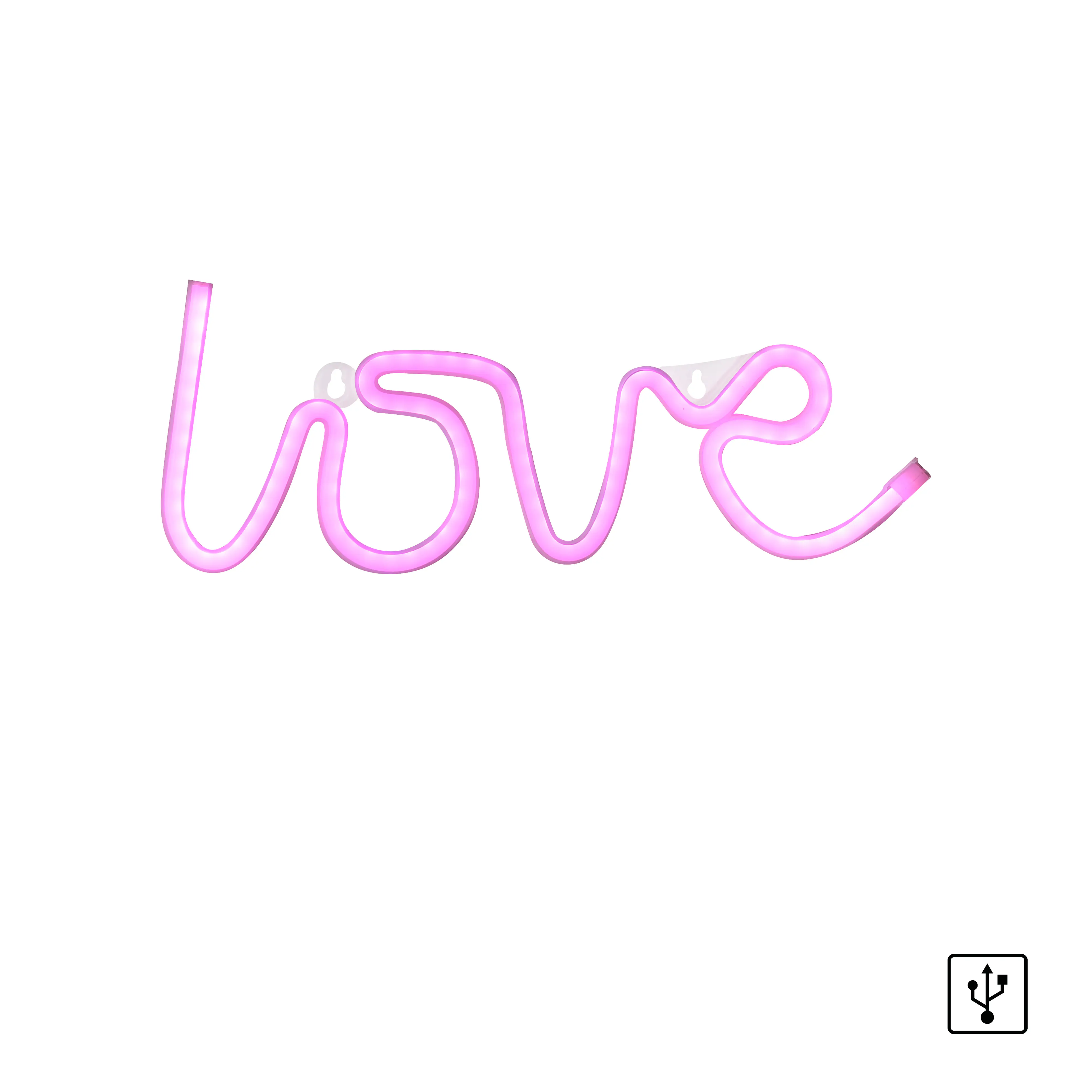 Just light LED Dekoleuchte Love 12,5 x 2 x 34,5 cm Just light LED Dekoleuchte Love 12,5 x 2 x 34,5 cm