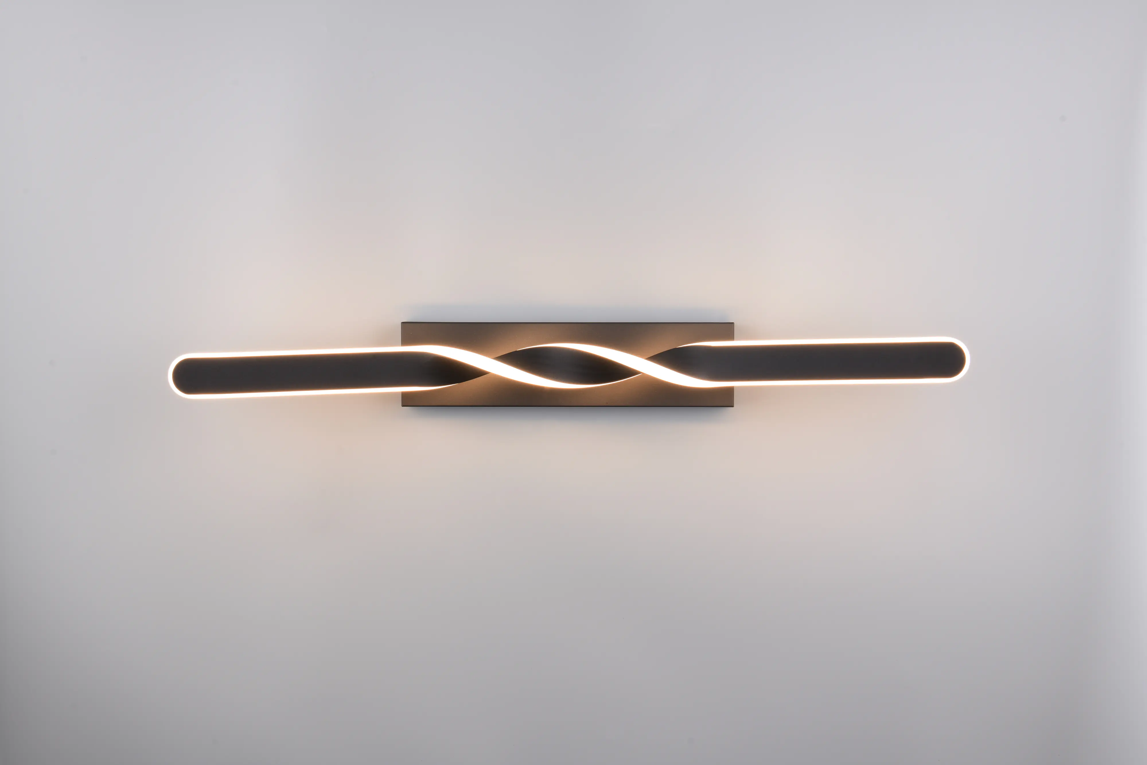 Reality LED Deckenleuchte Ginko 18W schwarz Metall warmweiß