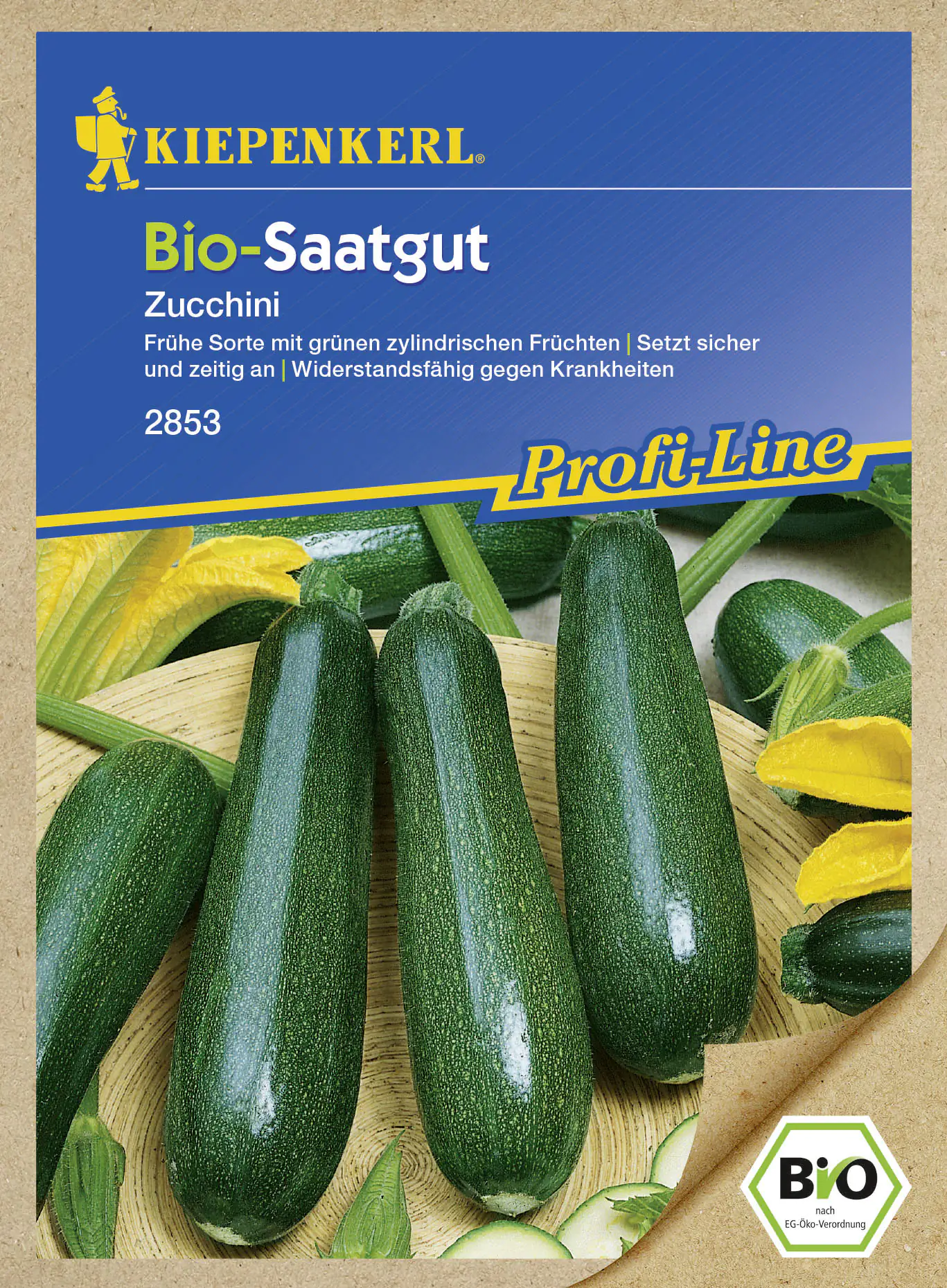 Kiepenkerl Bio-Saatgut Zucchini Cucurbita pepo, Inhalt: 8 Korn