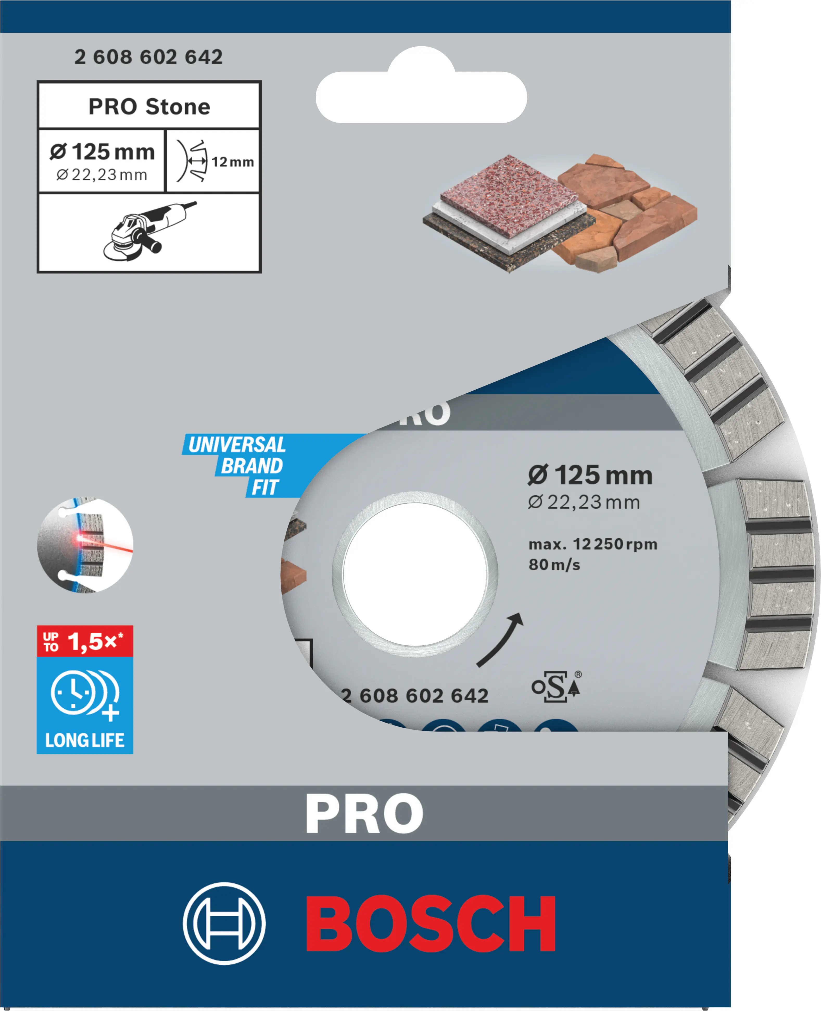 Bosch PRO Multi Material Diamanttrennscheibe, 125 x 22,23 x 2,2  mm