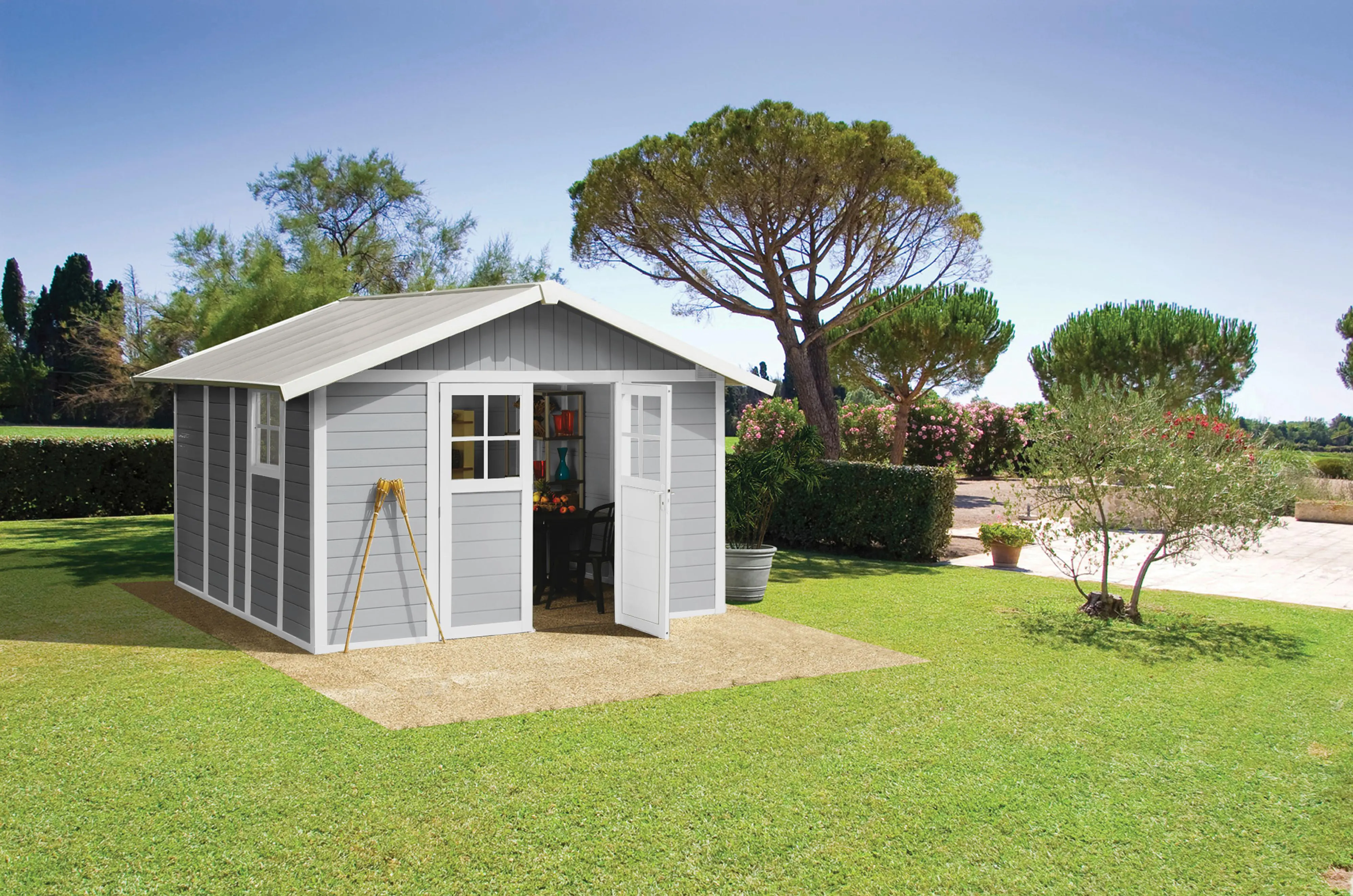 Grosfillex Gartenhaus Deco H 11 370 x 407 cm (inkl. Dachüberstand) Grosfillex Gartenhaus Deco H 11 370 x 407 cm (inkl. Dachüberstand)