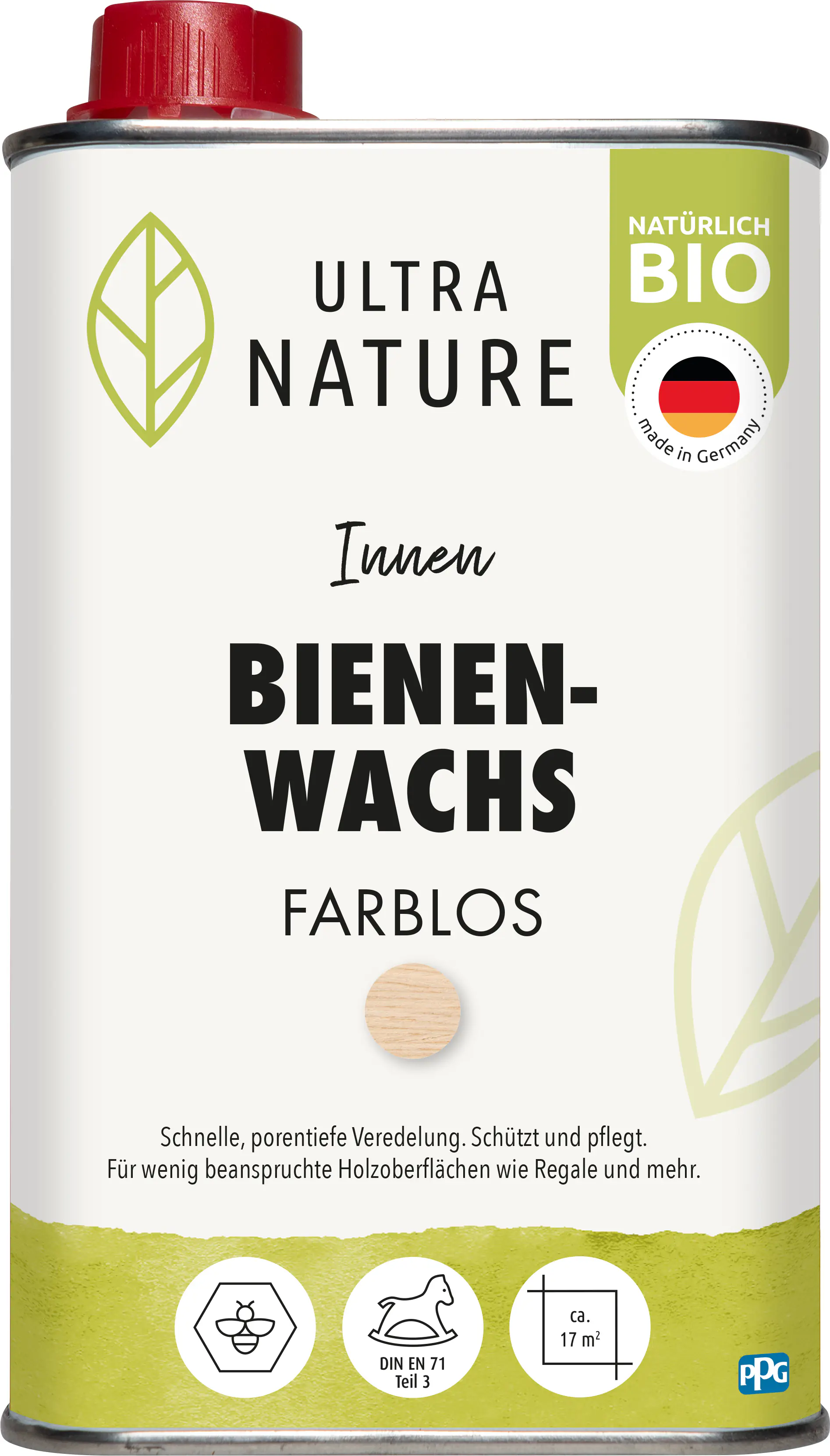 Ultra Nature Bienenwachs 0,5 L farblos