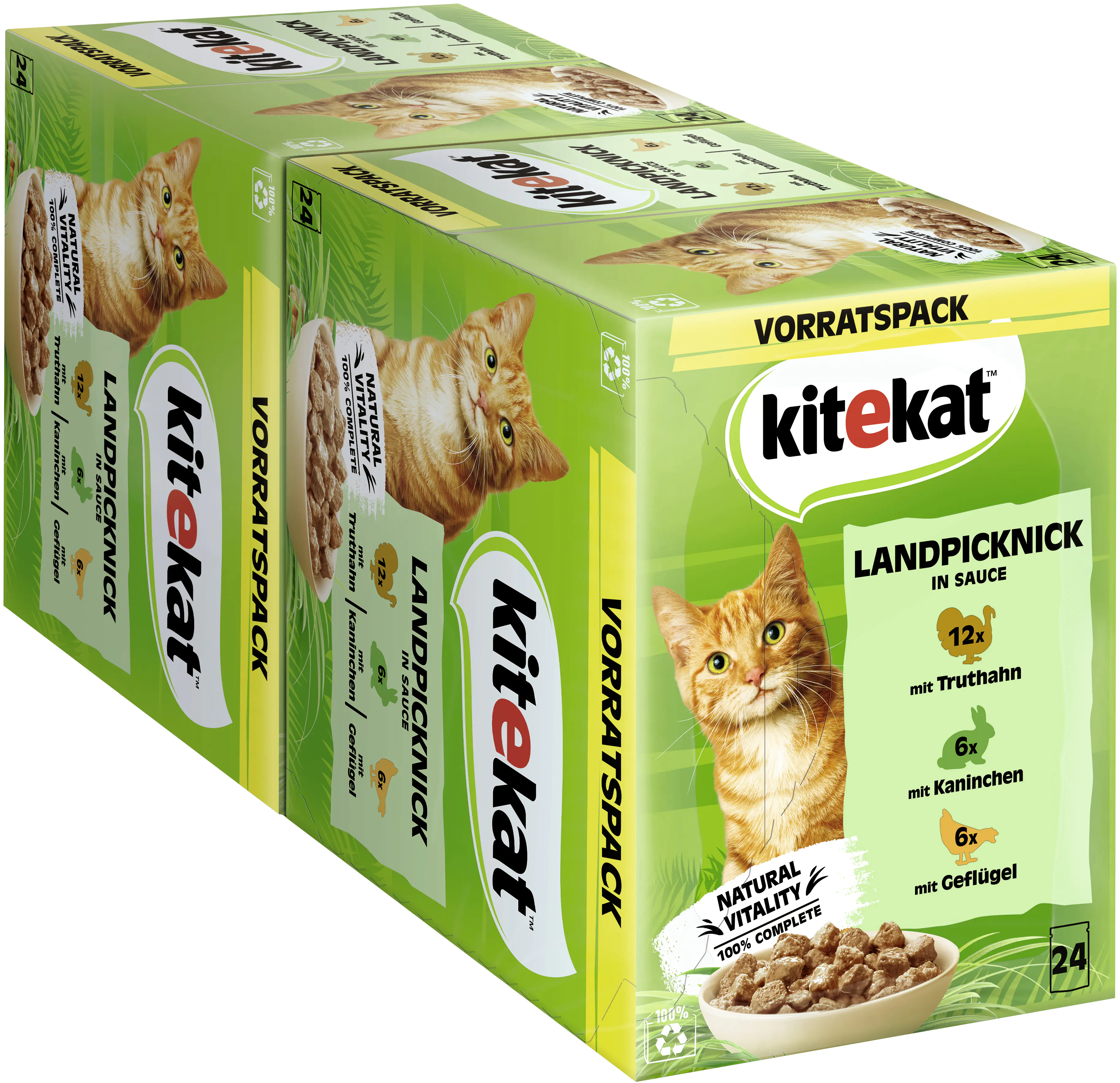 Kitekat Landpicknick in Sauce Multipack Vorratspack 24x85 g Kitekat Landpicknick in Sauce Multipack Vorratspack 24x85 g