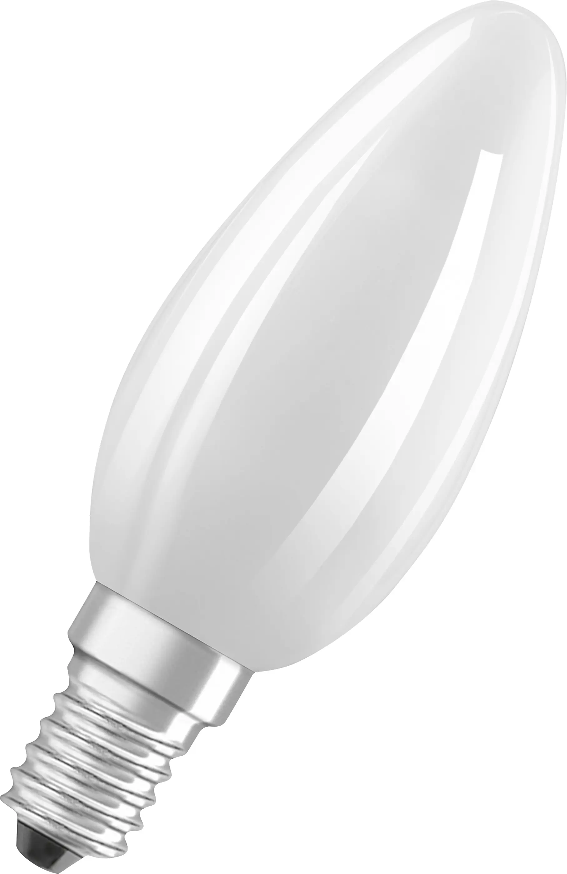 Osram LED Kerzenlampe E14 5,5 W warmweiß weiß matt