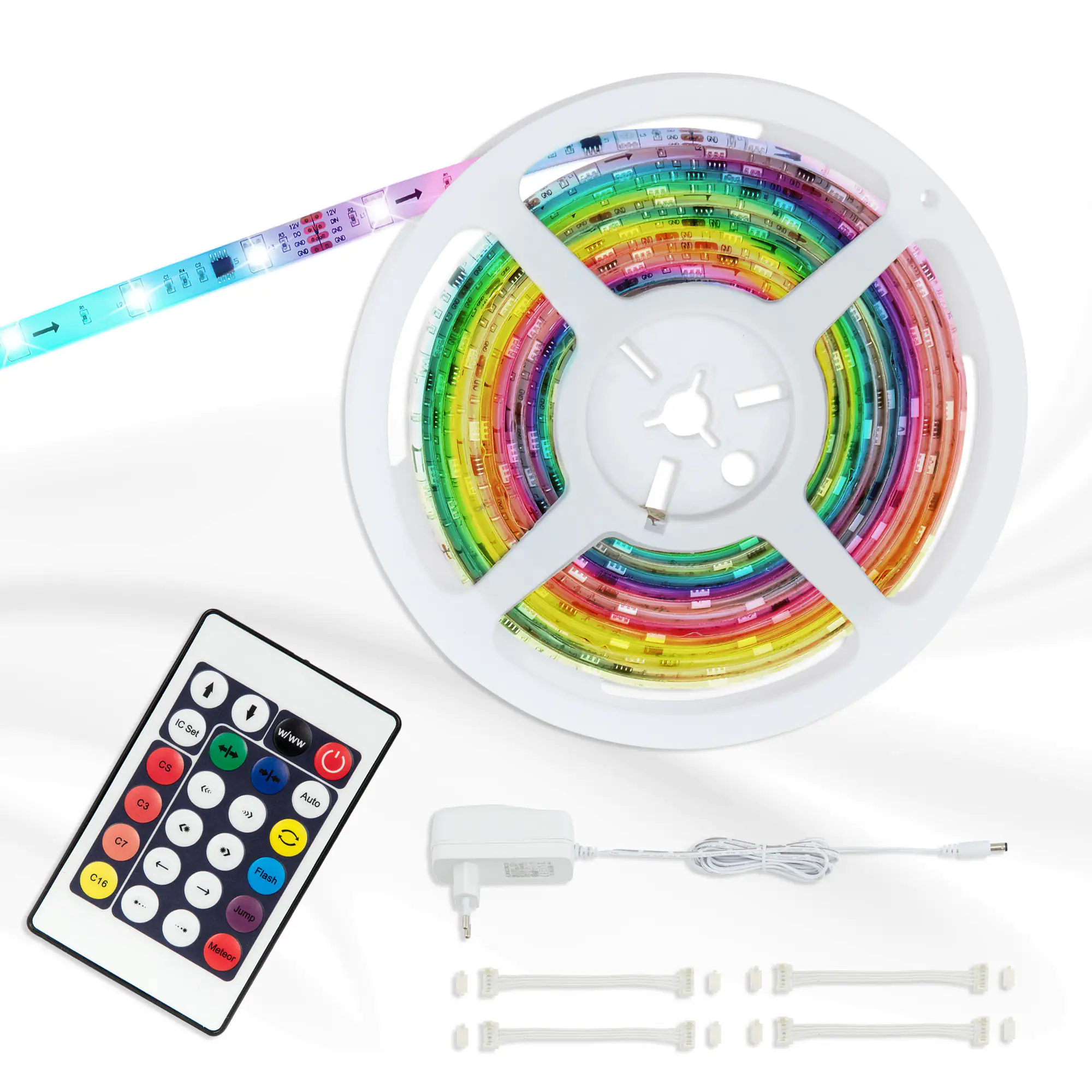 Briloner LED-Stripe RGB digital 5 m 150 x RGB mit Farbwechselfunktion