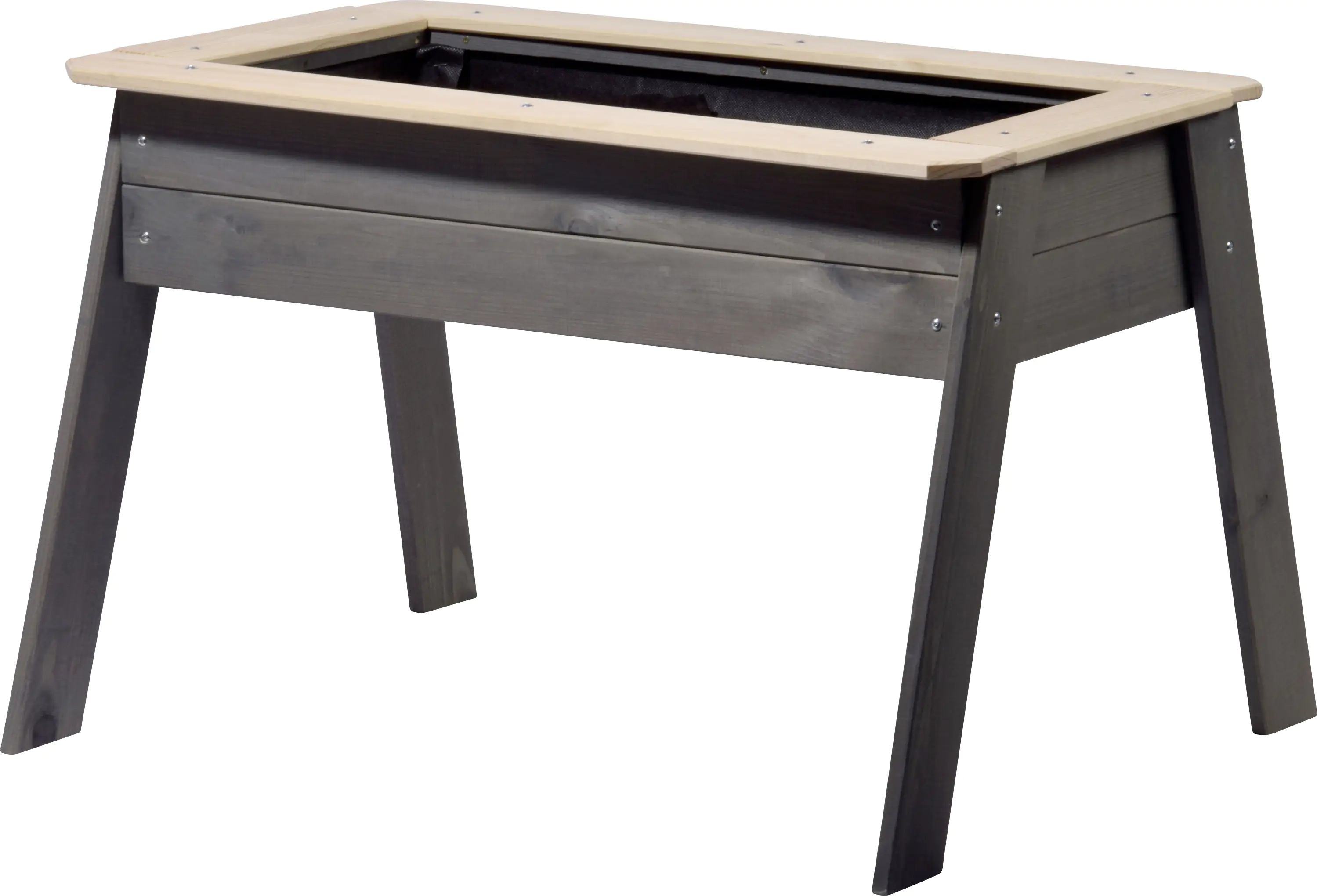 Dobar Kinder-Hochbeet mit Ablage grau 78 x 60 x 50 cm