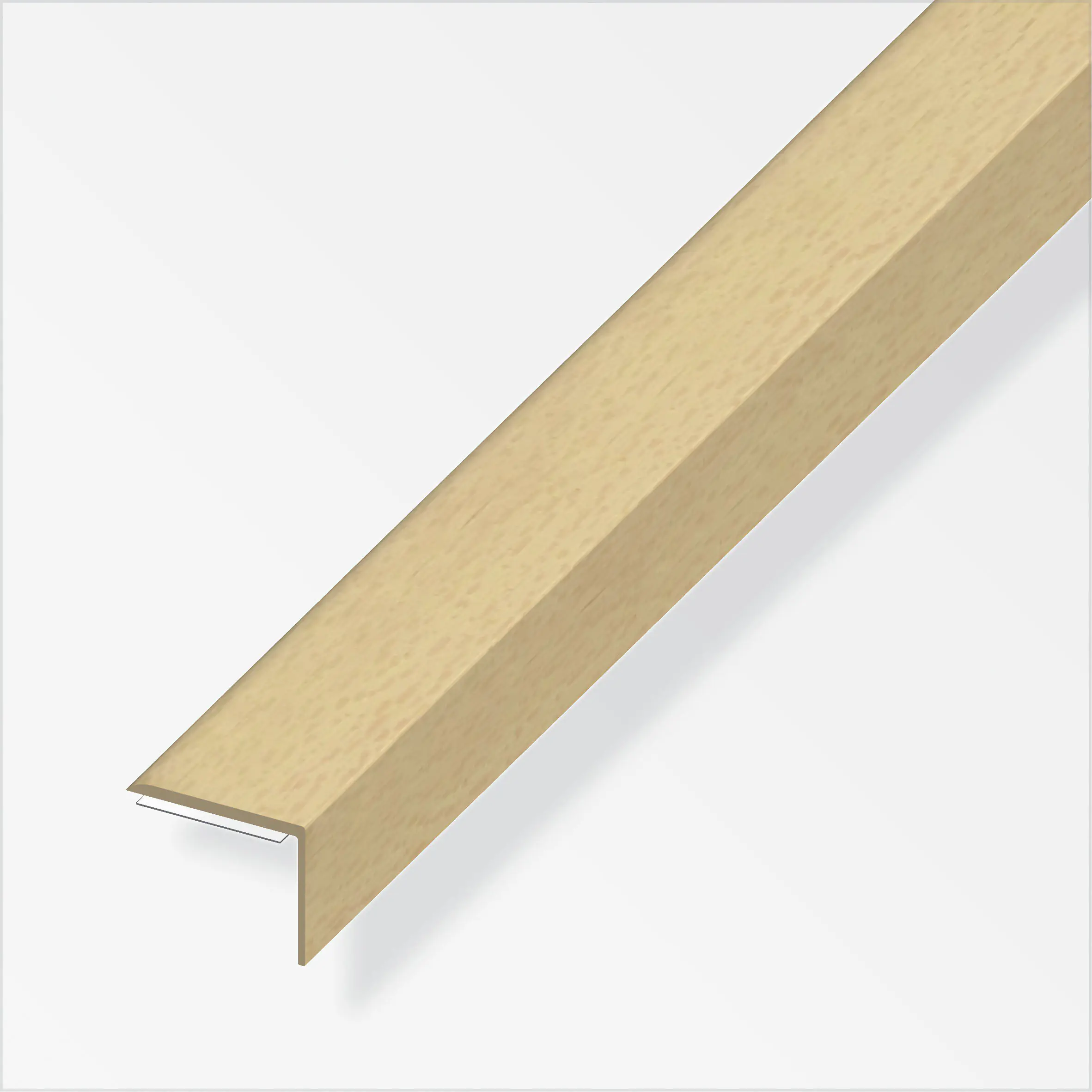alfer Winkel-Abschluss-Profil 1 m, 25 x 8 mm PVC (Kunststoff) glatt buche