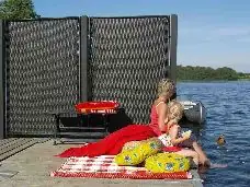 Plus Zaunelement Trend 115 x 140 cm schwarz