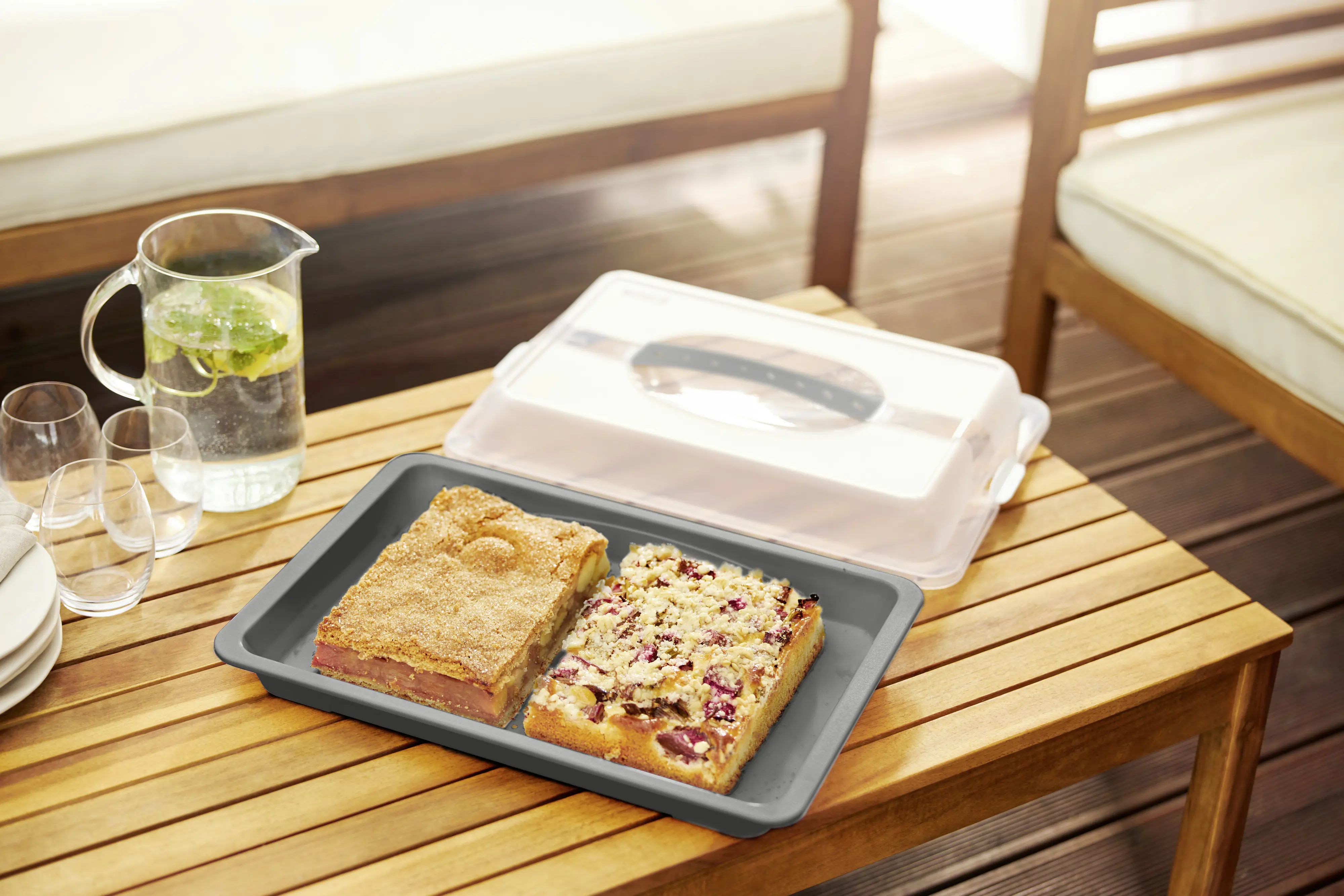 Rotho Partybutler John medium 44 x 30 cm holzkohle schwarz 