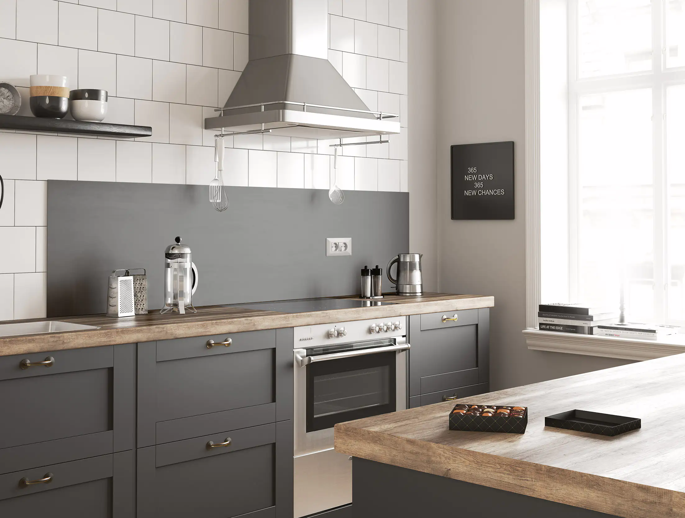 Küchenrückwand WandArt easy 80 x 58,5 cm, 3 mm, achat