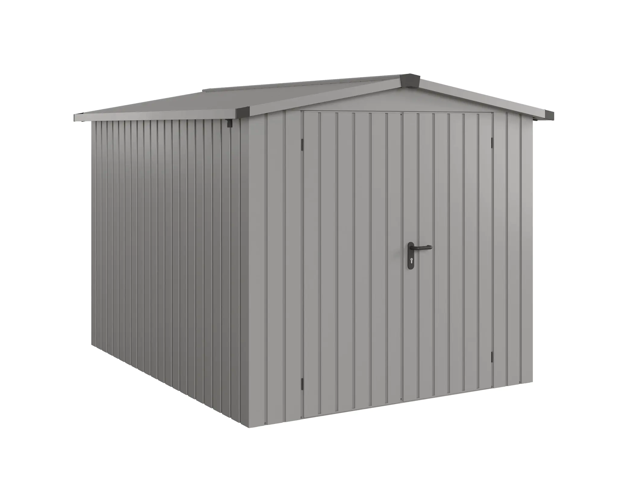 EcoStar Metallgerätehaus Euroline ESD6 aluminiumgrau 214 x 262 cm 2-flg. EcoStar Metallgerätehaus Euroline ESD6 aluminiumgrau 214 x 262 cm 2-flg.
