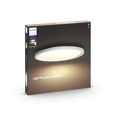 8718696175873_1 Philips Hue LED Panel White Ambiance Aurelle rund weiß 39,5 cm