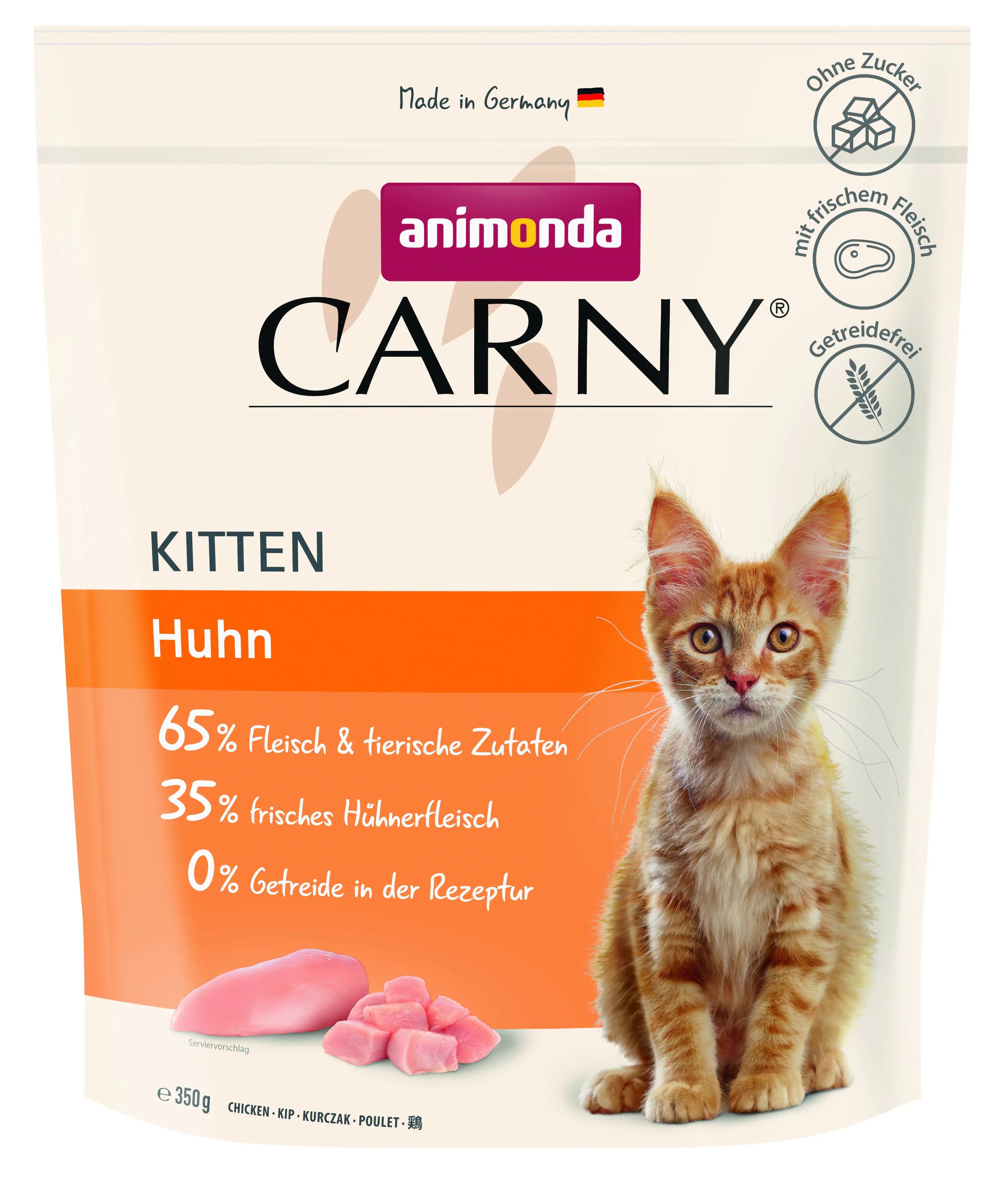 Carny Katzentrockenfutter Kitten getreidefrei 350 g Huhn