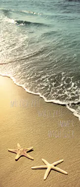 Deco-Canvas Bild - Zeit ist wichtig 30 x 70 cm