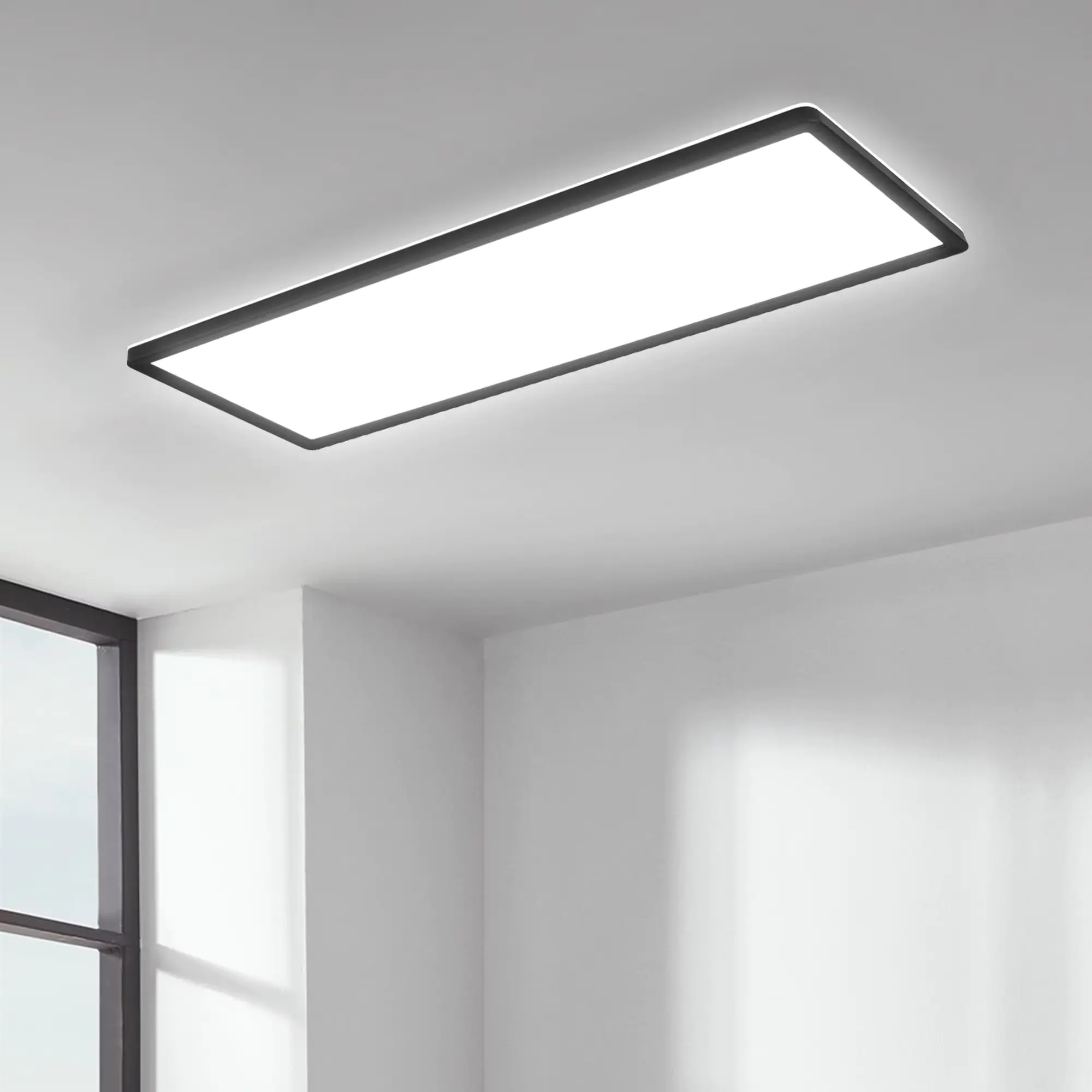 Briloner LED Panel Slim 58 cm, schwarz, ultraflach Briloner LED Panel Slim 58 cm, schwarz, ultraflach
