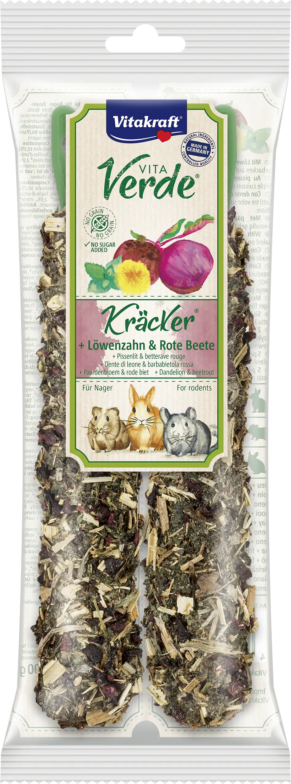 Vitakraft V.Verde Kräcker Löwenz/Rote Beete 2 Stück / 80 g