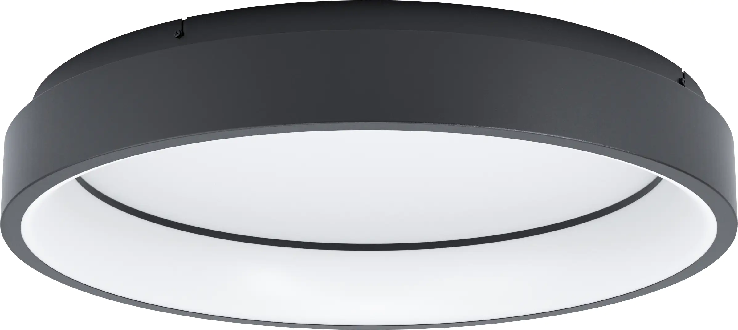 Eglo Connect LED Deckenleuchte Marghera-Z schwarz Ø 60 cm dimmbar, ww-kw