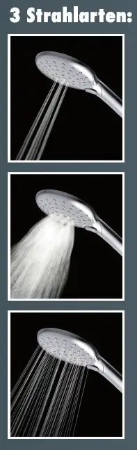 Primaster Handbrause 3 Strahlarten Water Spring chrom wassersparend