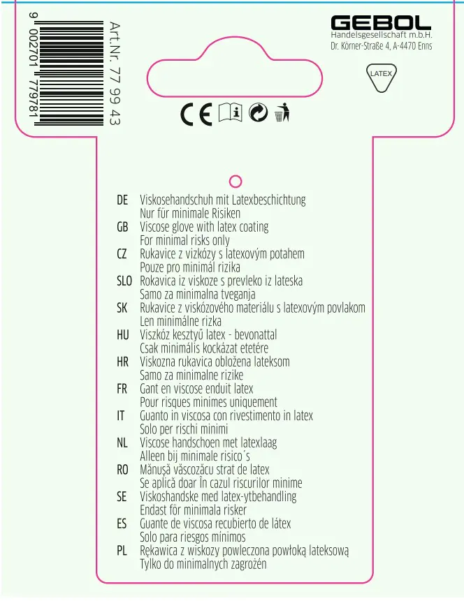 Gebol Handschuh Größe: 5-8 Jahre