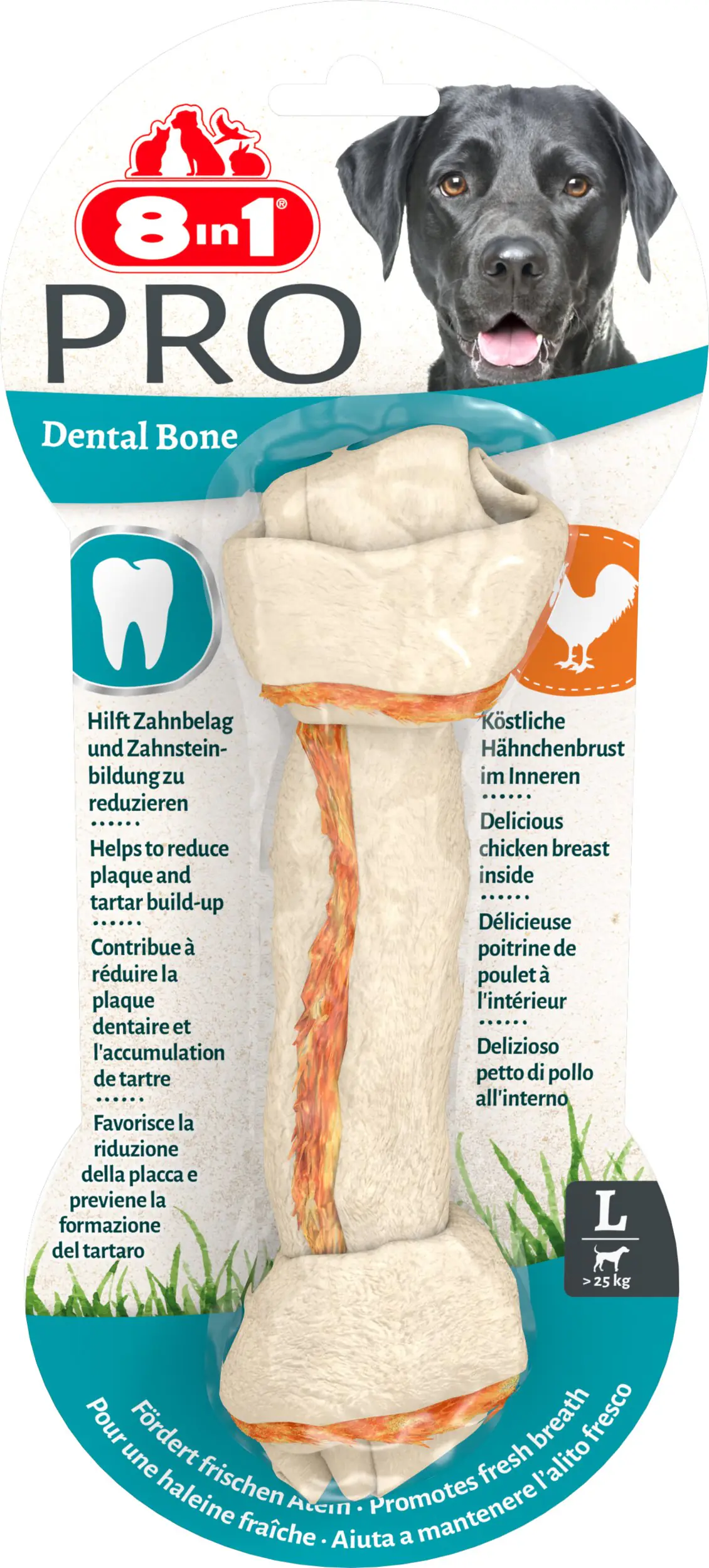 8in1 Delights Kauknochen Pro Dental L