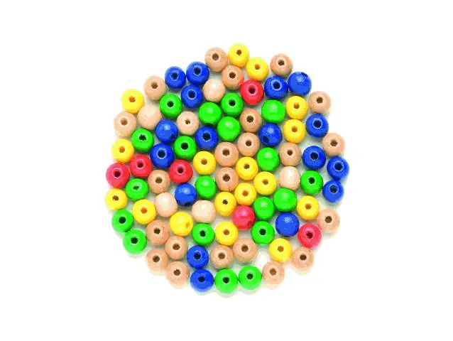 Glorex Holzperle bunt-mix 10 mm