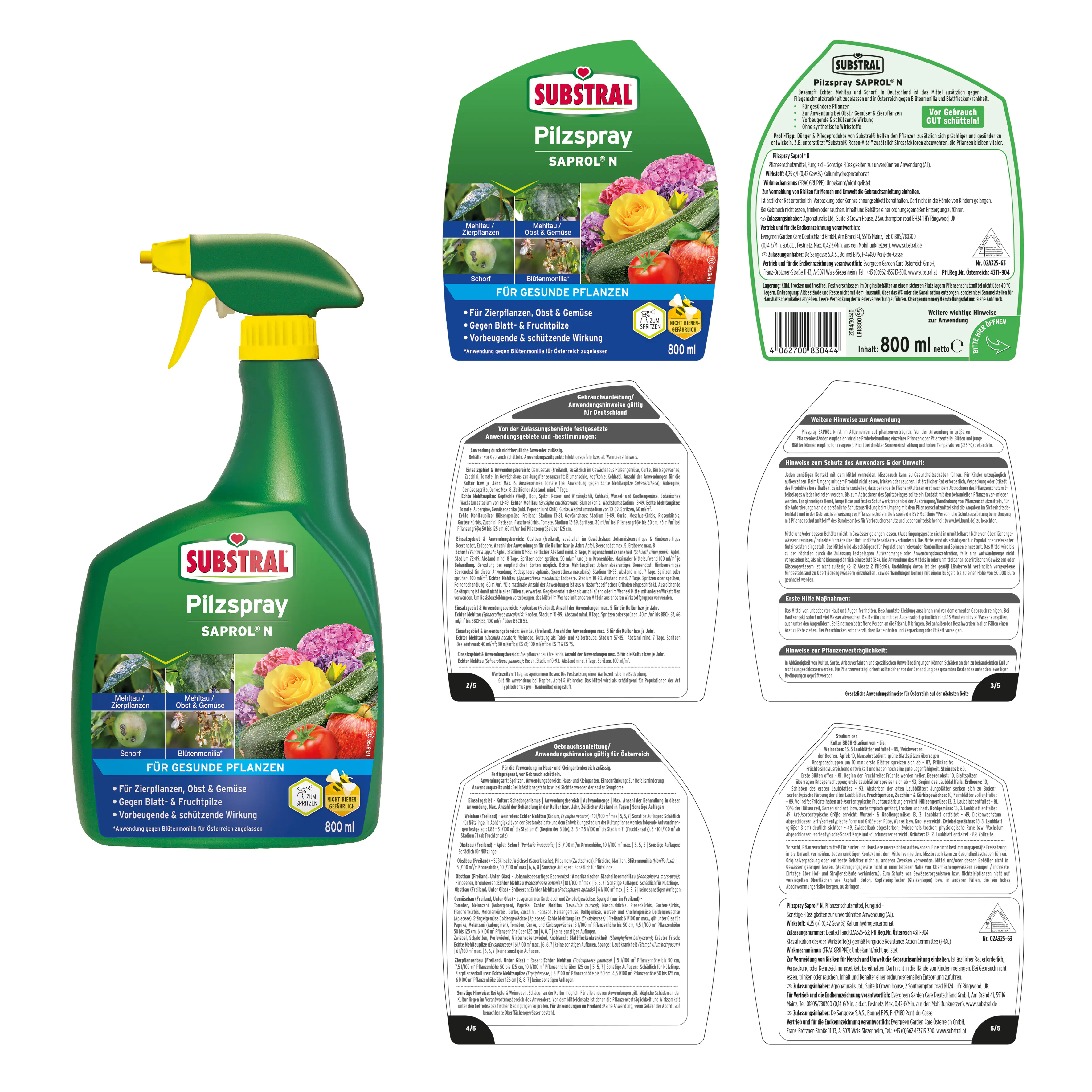 Substral Pilzspray Saprol N 800 ml