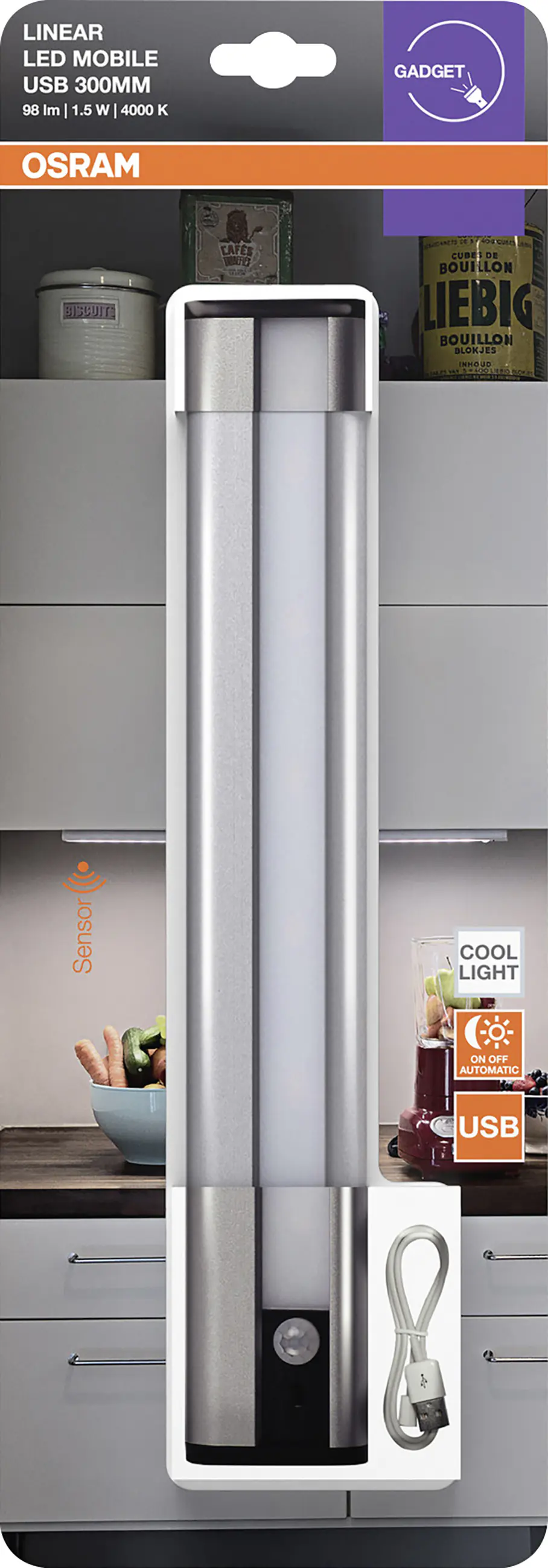 Osram LED Unterbauleuchte Linear Mobile USB 30 cm kaltweiß