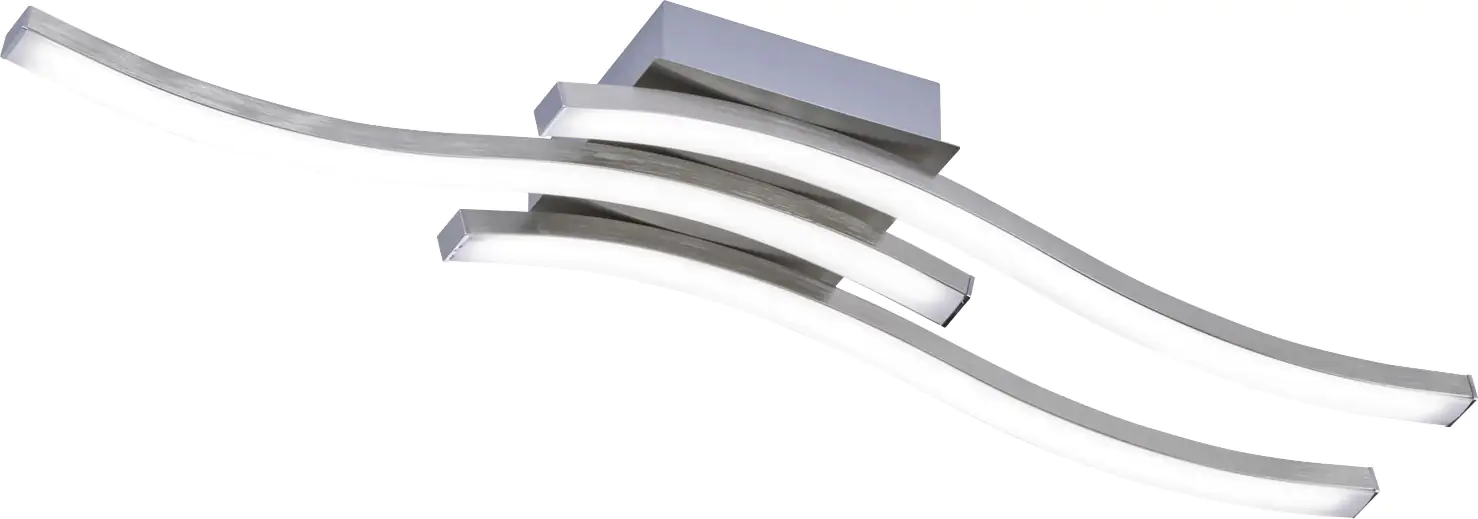 4017807389333_1680111 Reality Leuchten LED Deckenleuchte Route 3-flg., nickel matt