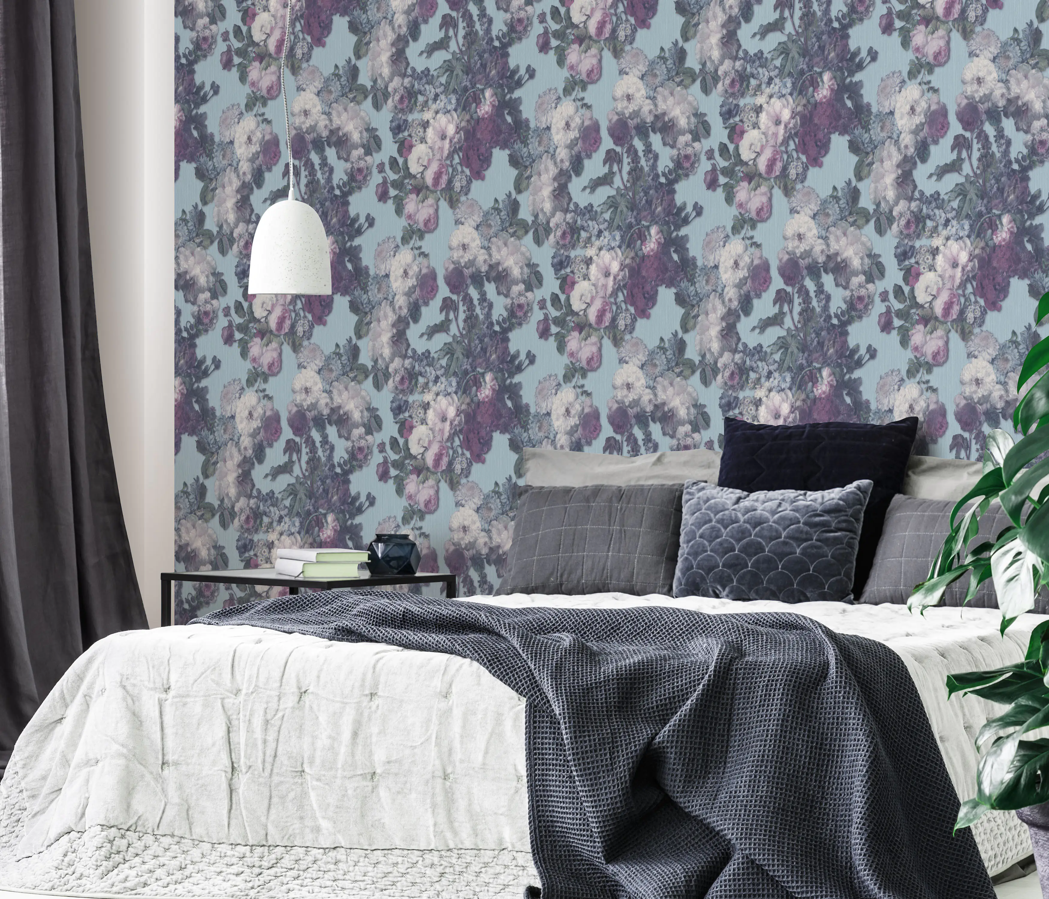 4002790210139_2 Erismann Vliestapete 10153-18 ELLE Decoration floral türkis 10,05 x 0,53 m