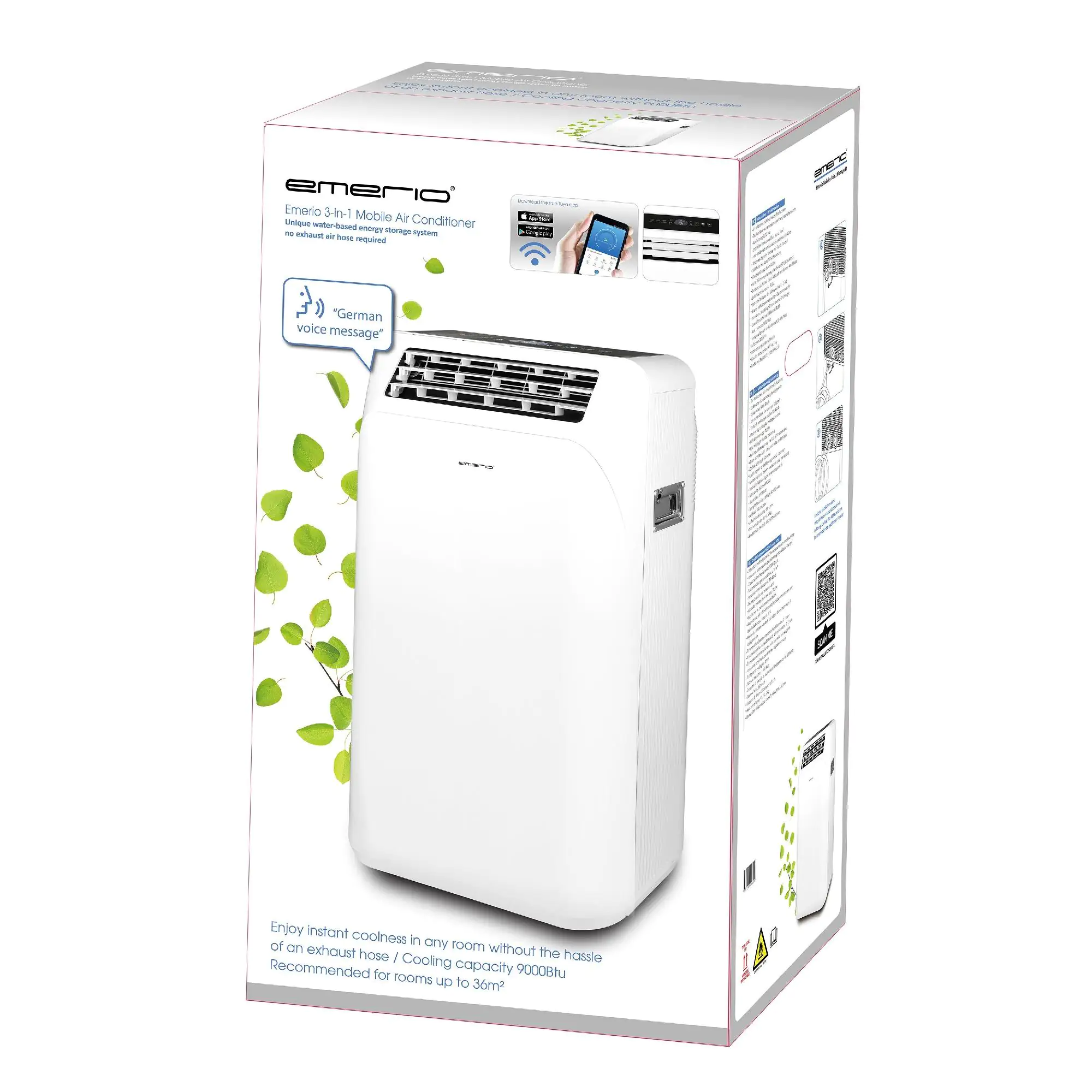 Mobile Klimaanlage schlauchlos PAC-127560 9.000 BTU, bis 36 qm, Wifi
