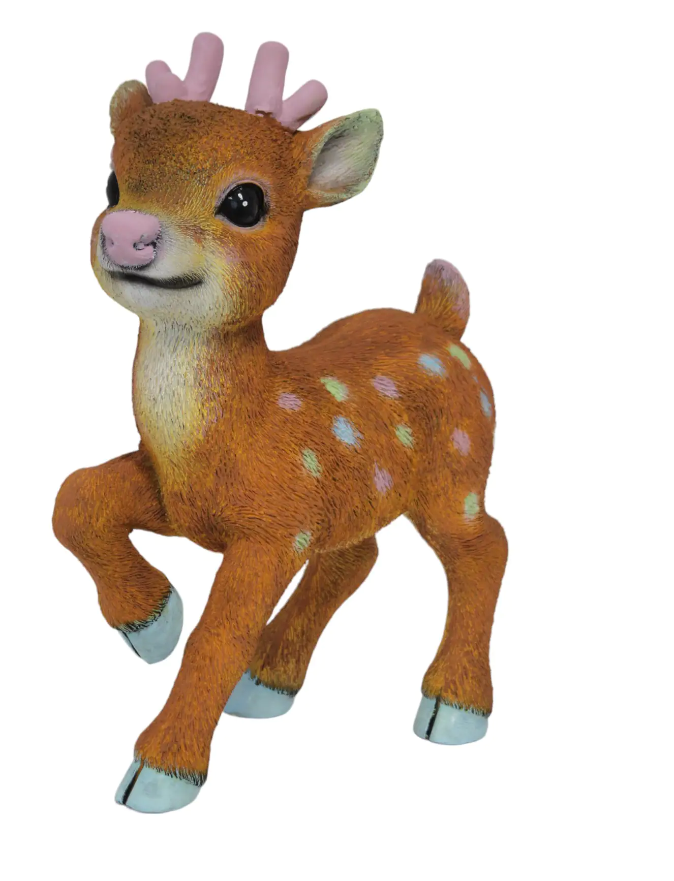 Figur Rehkitz Hüfe hoch, Polyresin 52 x 38 x 17 cm pastell Figur Rehkitz Hüfe hoch, Polyresin 52 x 38 x 17 cm pastell