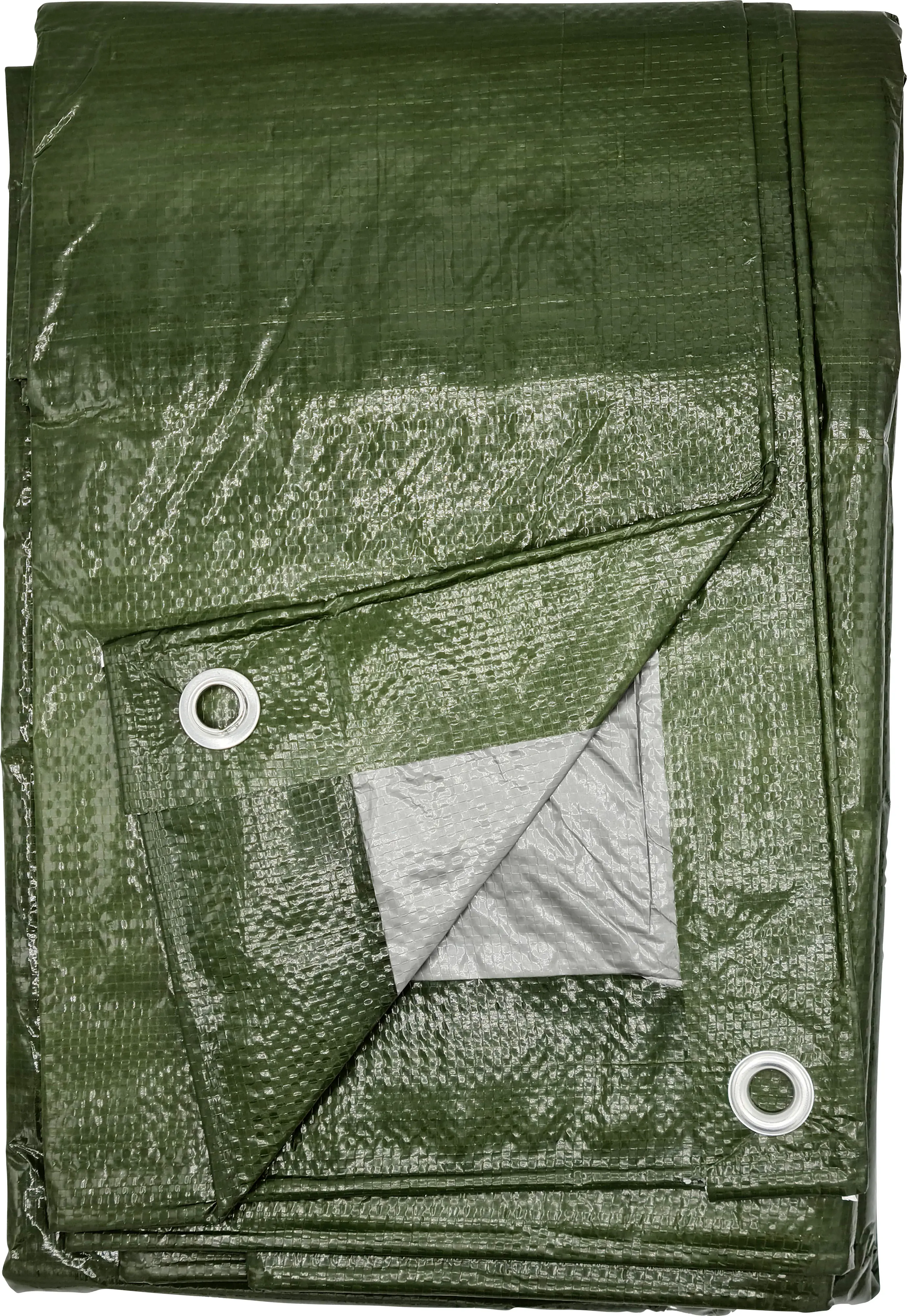 Jufol Schutzplane Profi grün/silber, 2 x 3 m, ca. 110 g/m²