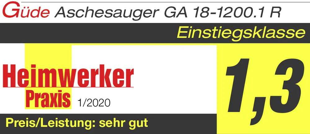 Güde Aschesauger GA 18-1200.1R 230 V, 1200 W, 18 l Güde Aschesauger GA 18-1200.1R 230 V, 1200 W, 18 l