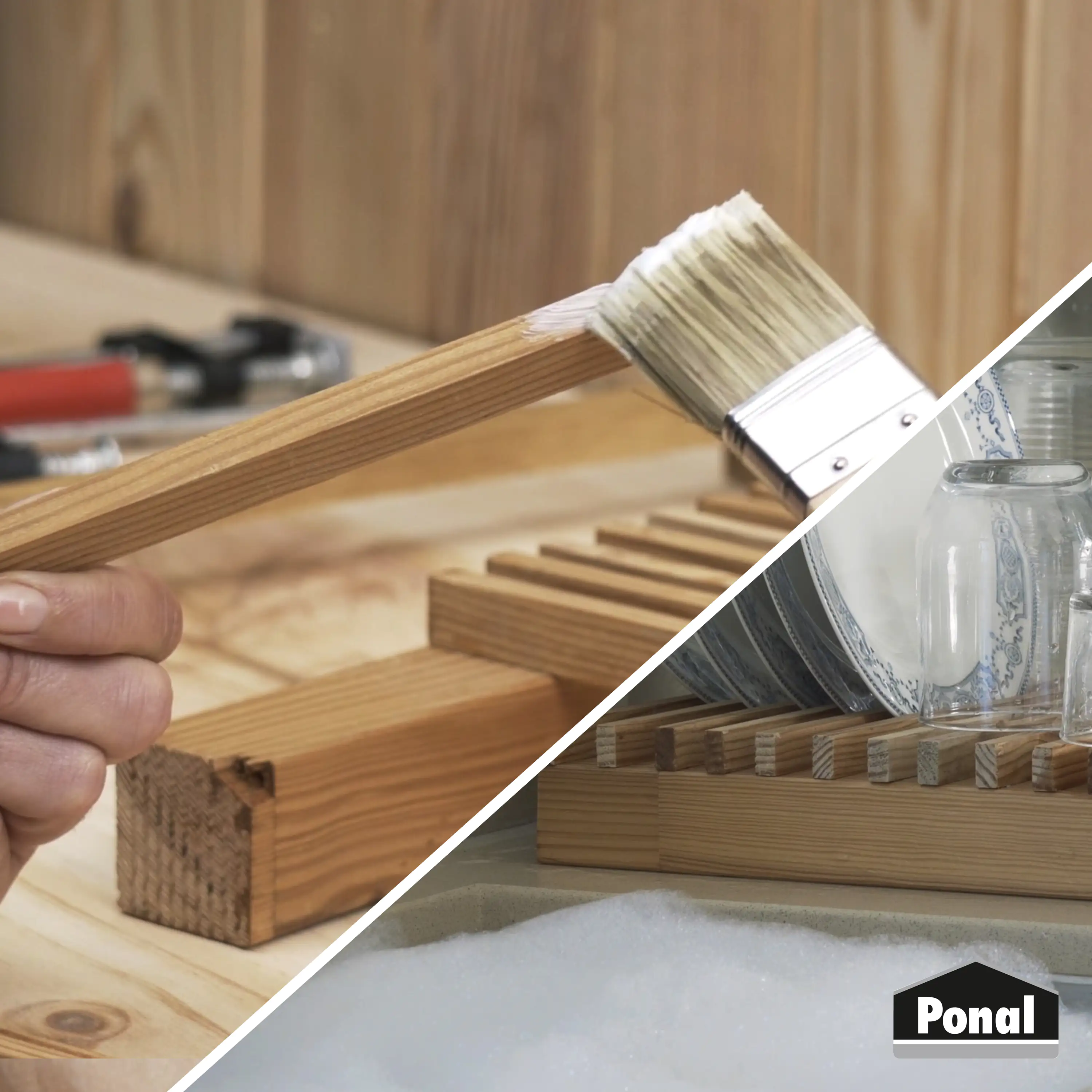 Ponal Holzleim Wasserfest 760 g Dose, trocknet transparent