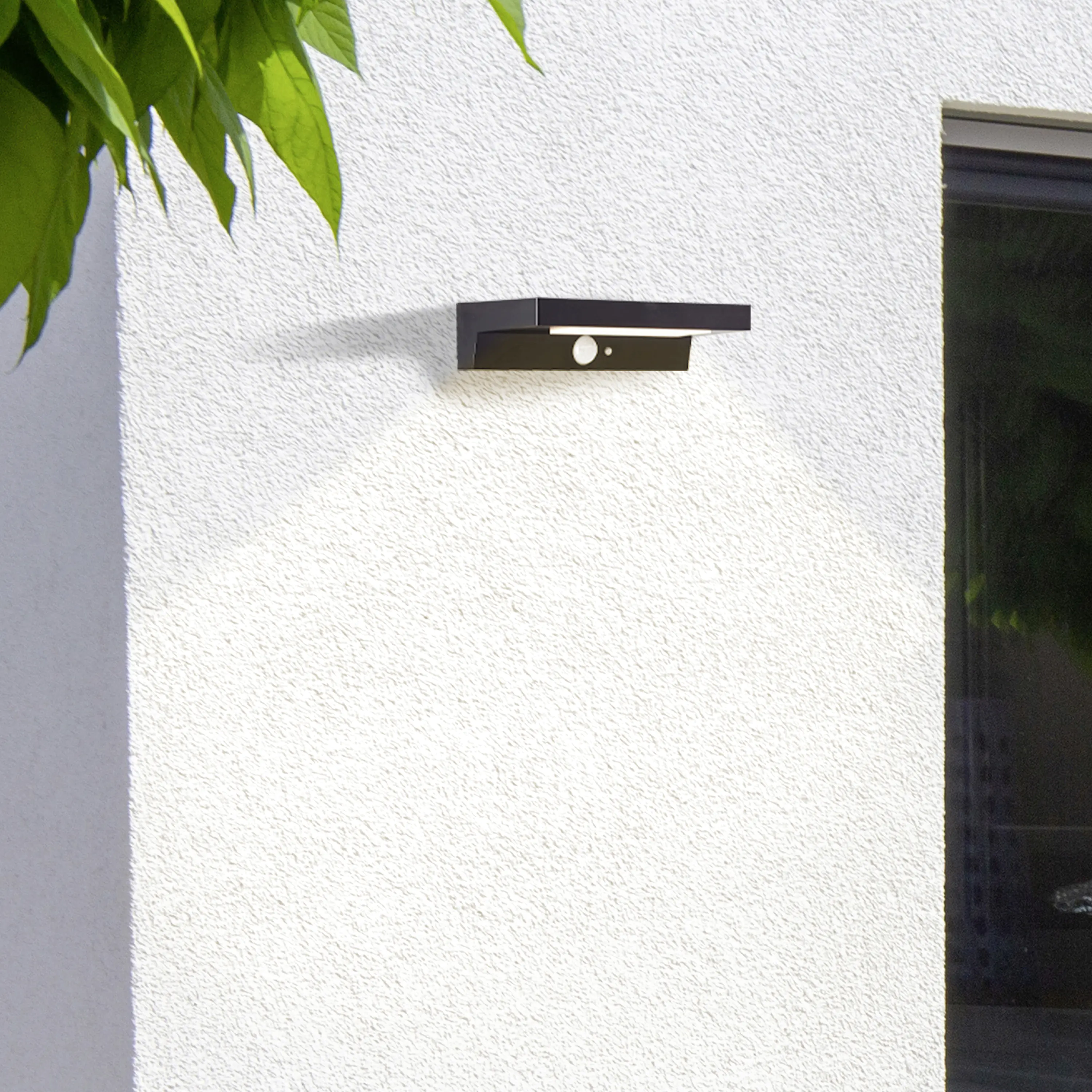 Brilliant Solar-Außenwandleuchte Barker 3W neutralweiß Bewegungsmelder Brilliant Solar-Außenwandleuchte Barker 3W neutralweiß Bewegungsmelder