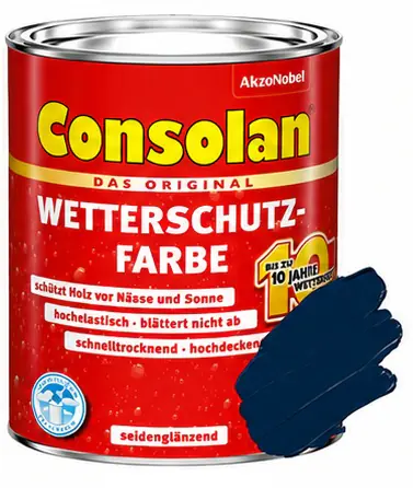 Consolan Wetterschutz-Farbe 0,75 L nachtblau