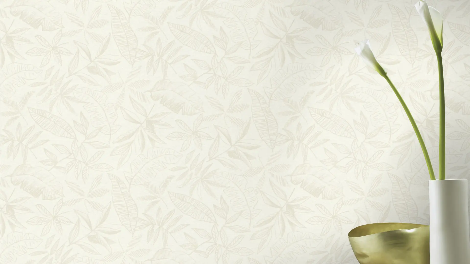 Schöner Wohnen Vliestapete Blätter beige sand 10,05 x 0,53 m