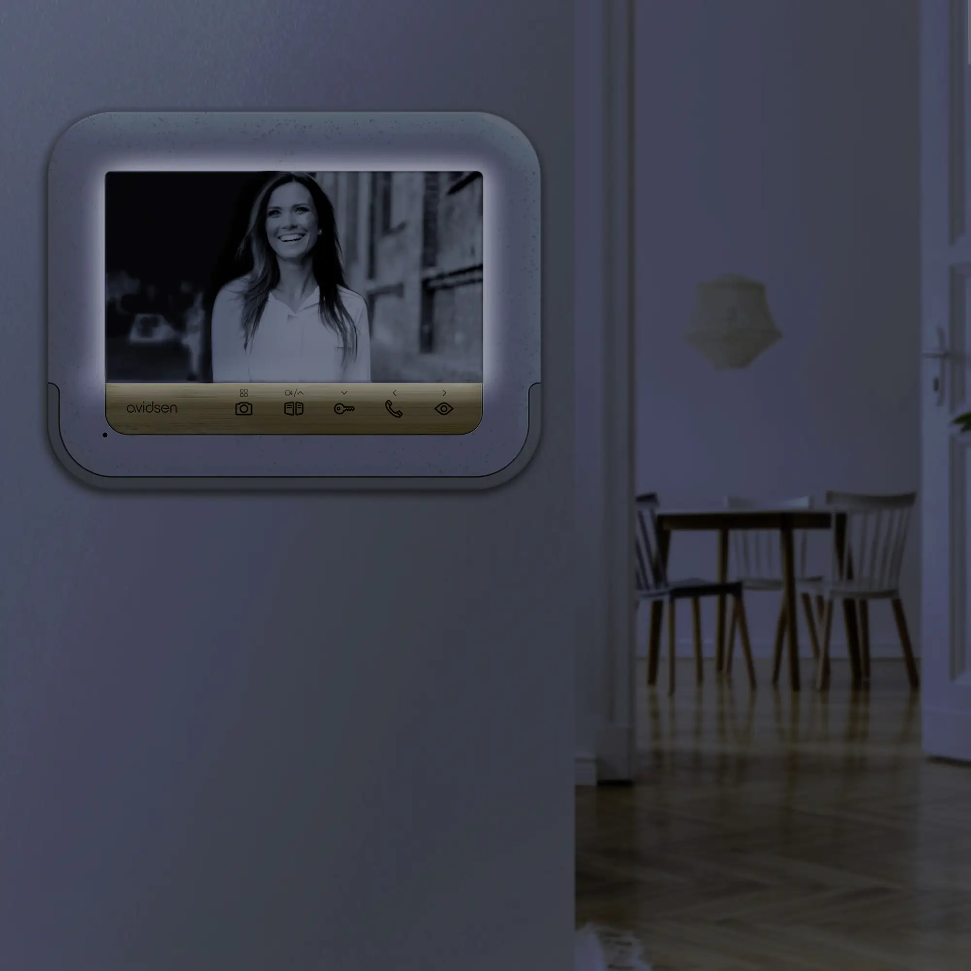 Avidsen Türsprechanlage BambooView  7-Zoll Bildschirm, Video-Gegensprechanlage