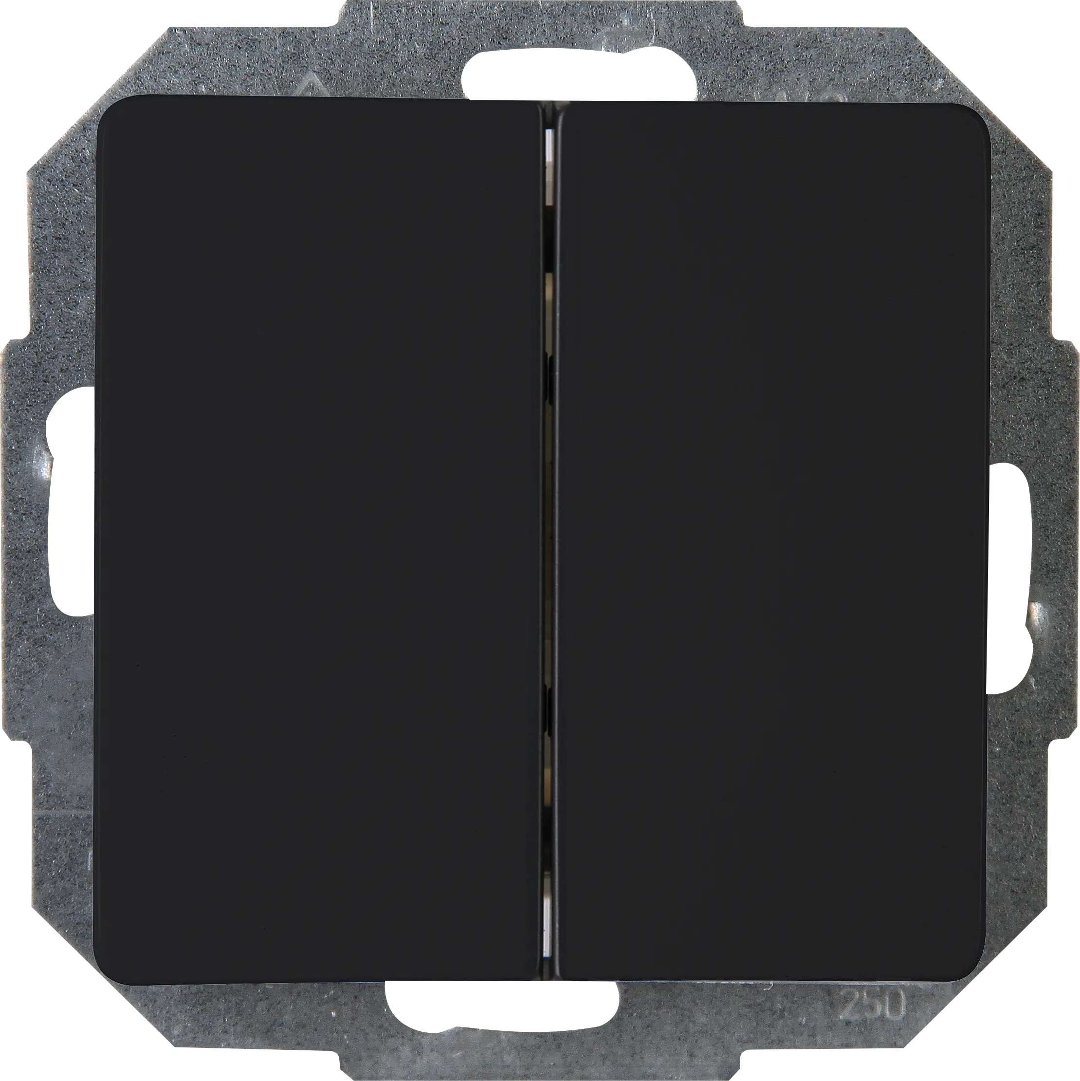 Kopp W/W-Schalter Paris schwarz matt, 650350083