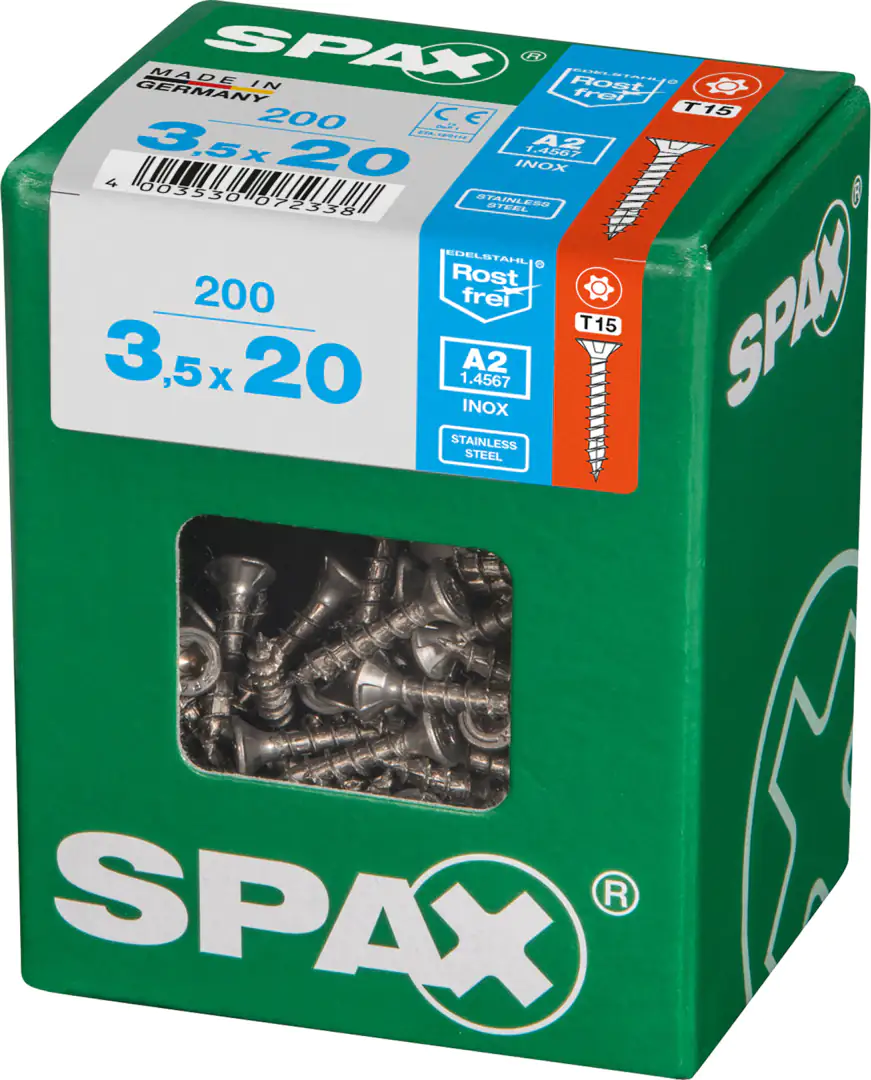 Spax Universalschrauben 3.5 x 20 mm TX 15 - 200 Stk.