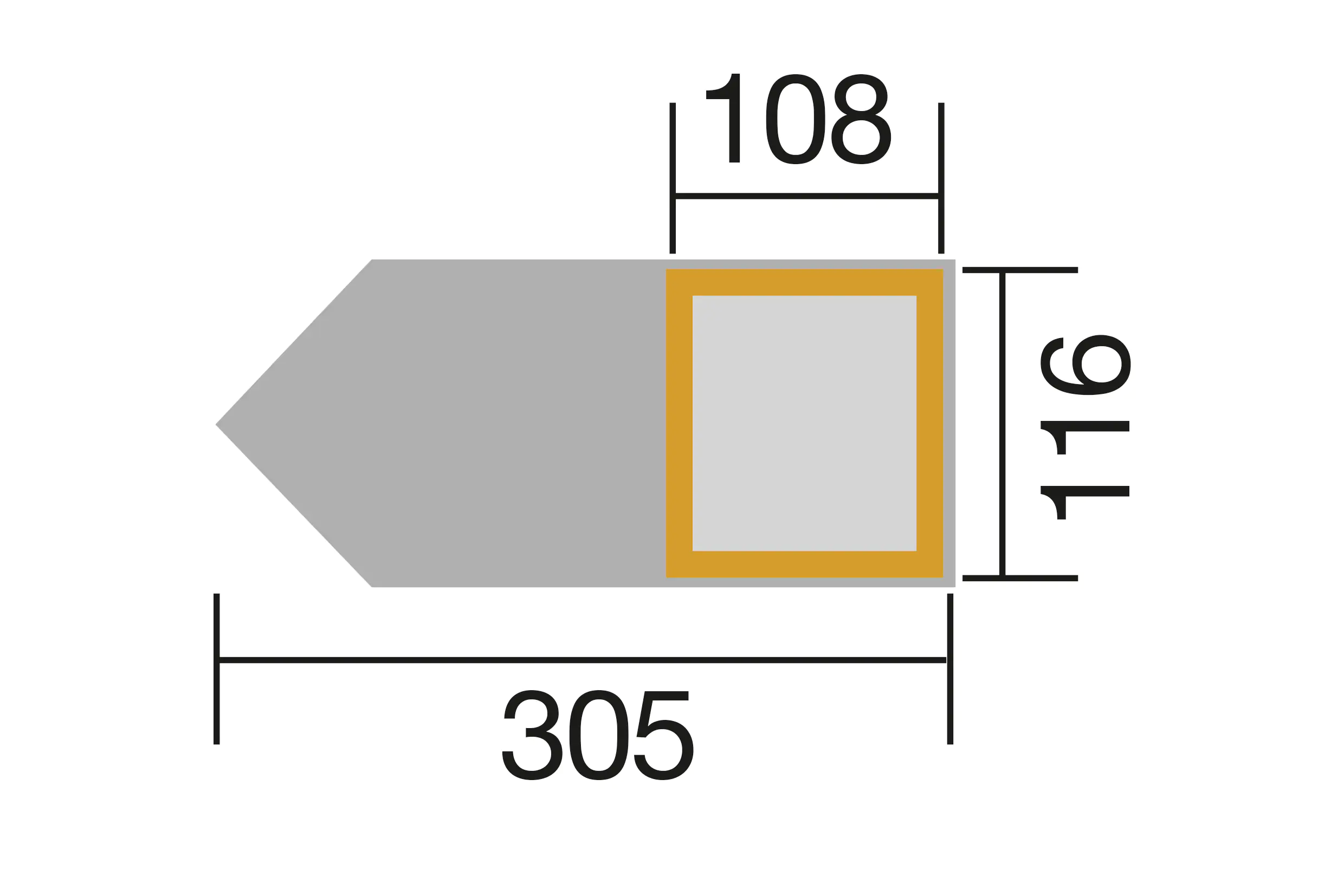 Weka Wikingerschiff Sven mit Kajüte 291 x 116 cm