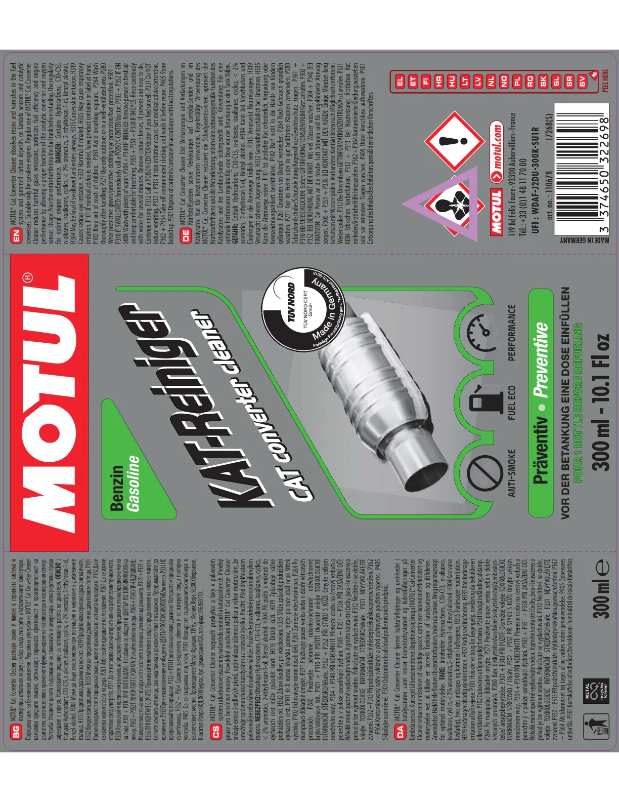Motul KAT-Reiniger 300 ml Motul KAT-Reiniger 300 ml